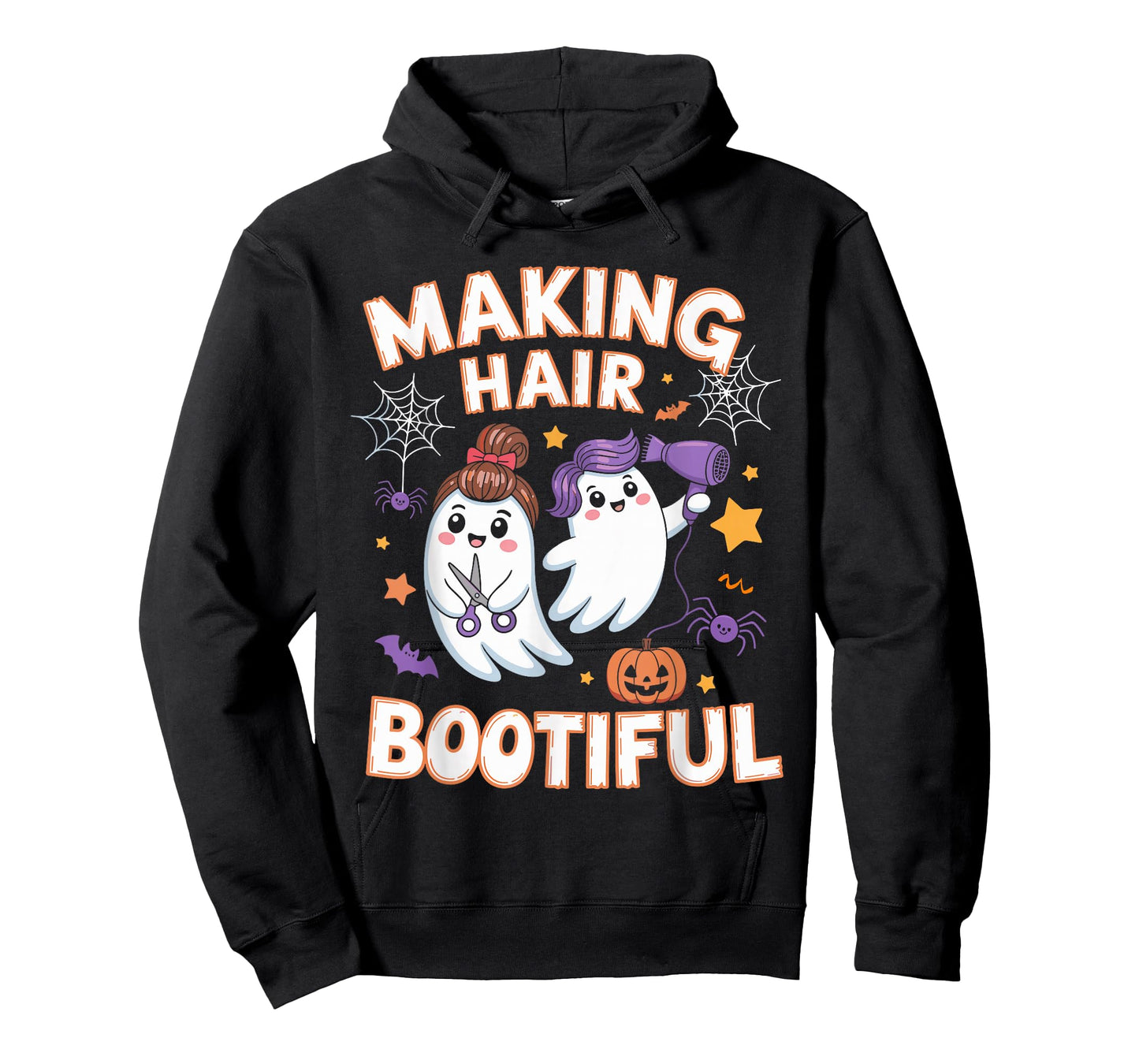 Making Hair Bootiful Halloween Spooky Ghosts Hair Stylist T-Shirt