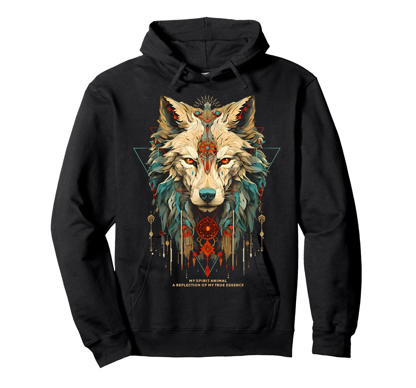 Wolf Spirit Animal Sacred Shaman Native American Clan T-Shirt