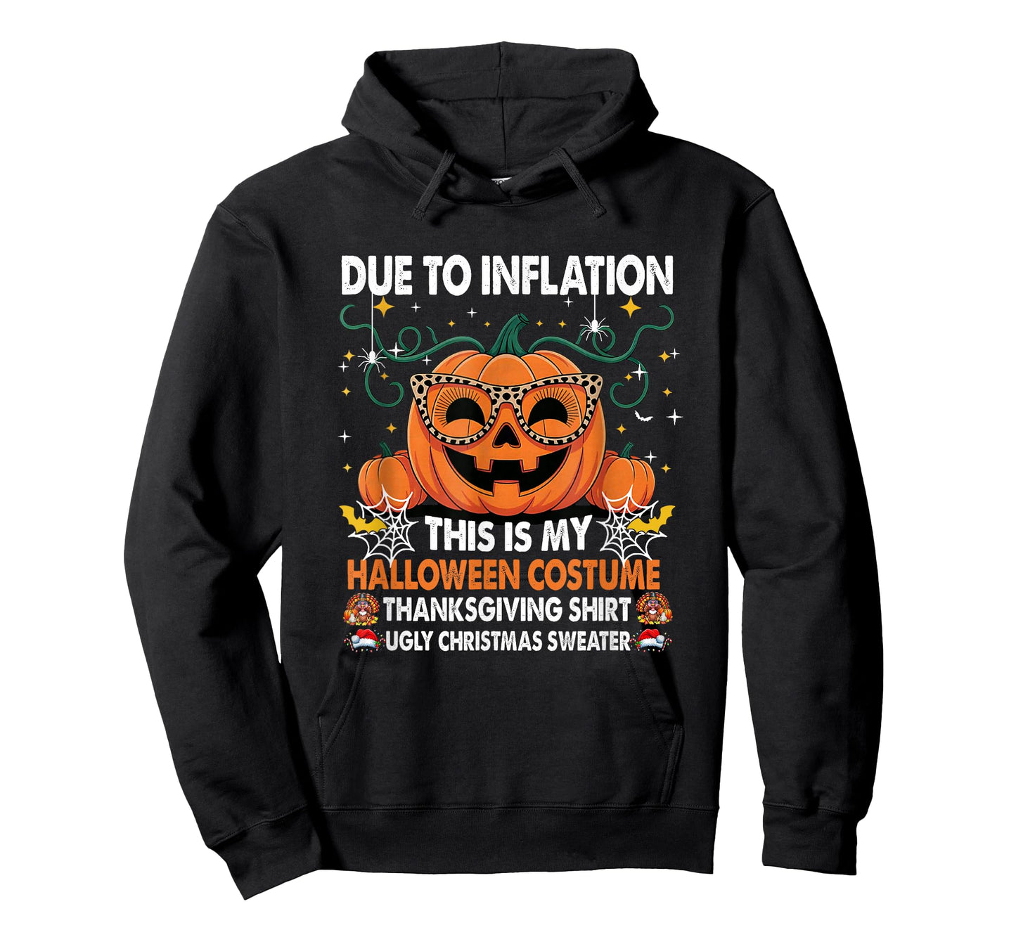 Due to Inflation This is My Halloween Costume Funny Pumpkins T-Shirt