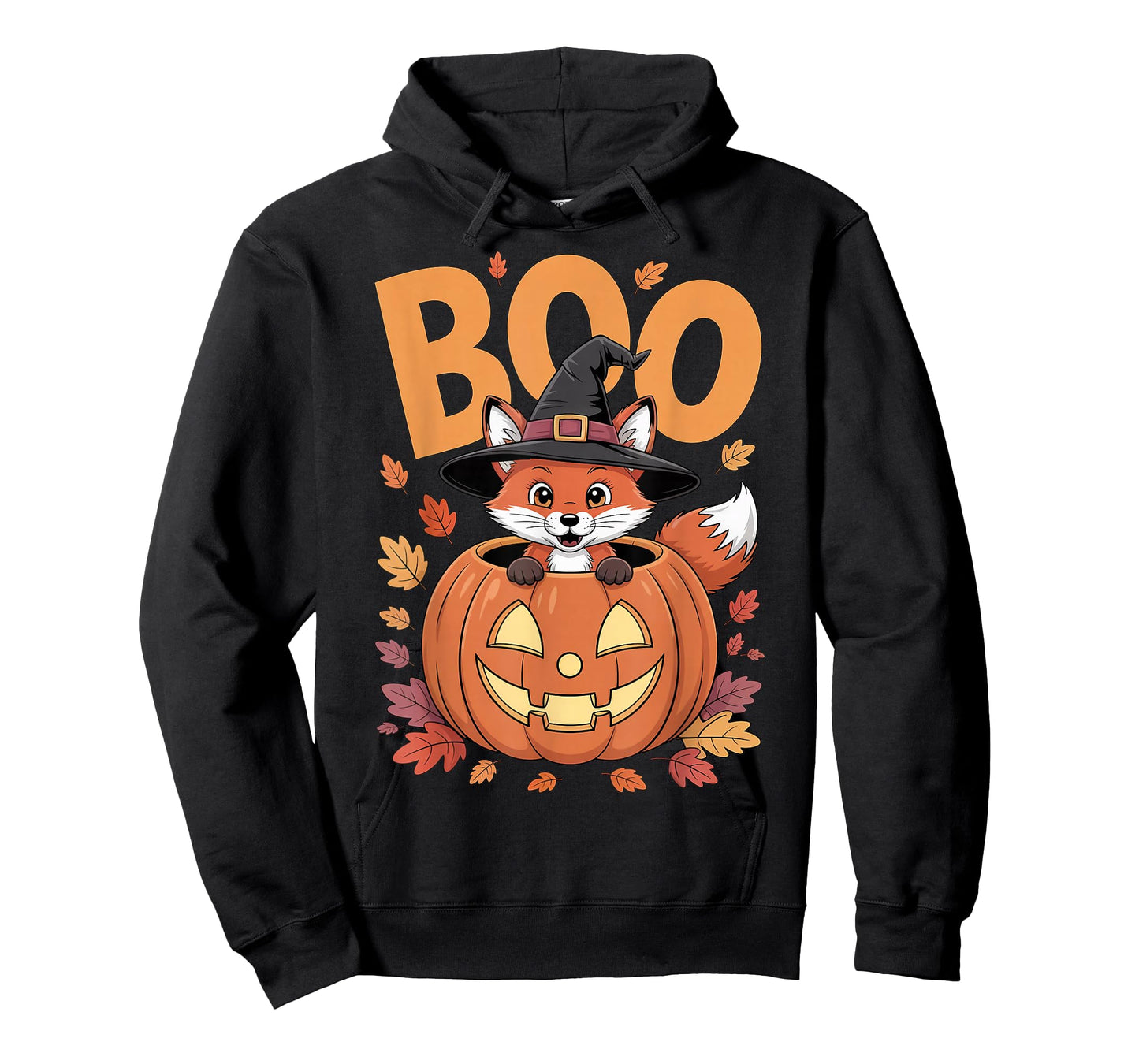 Fox Costume on Pumpkin Halloween Fox T-Shirt