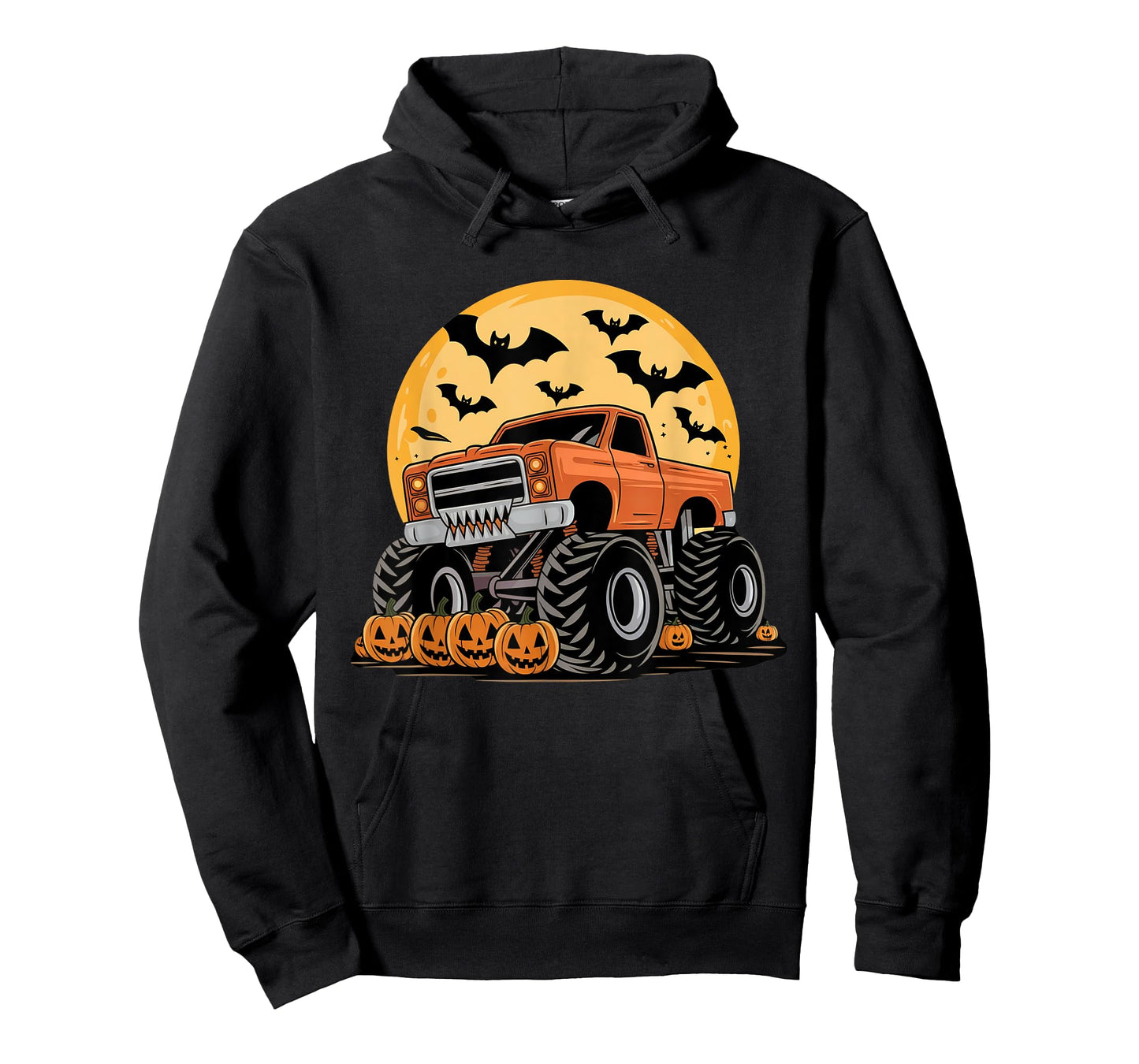 Halloween Shirts for Kids Boys Monster Truck Pumpkins T-Shirt