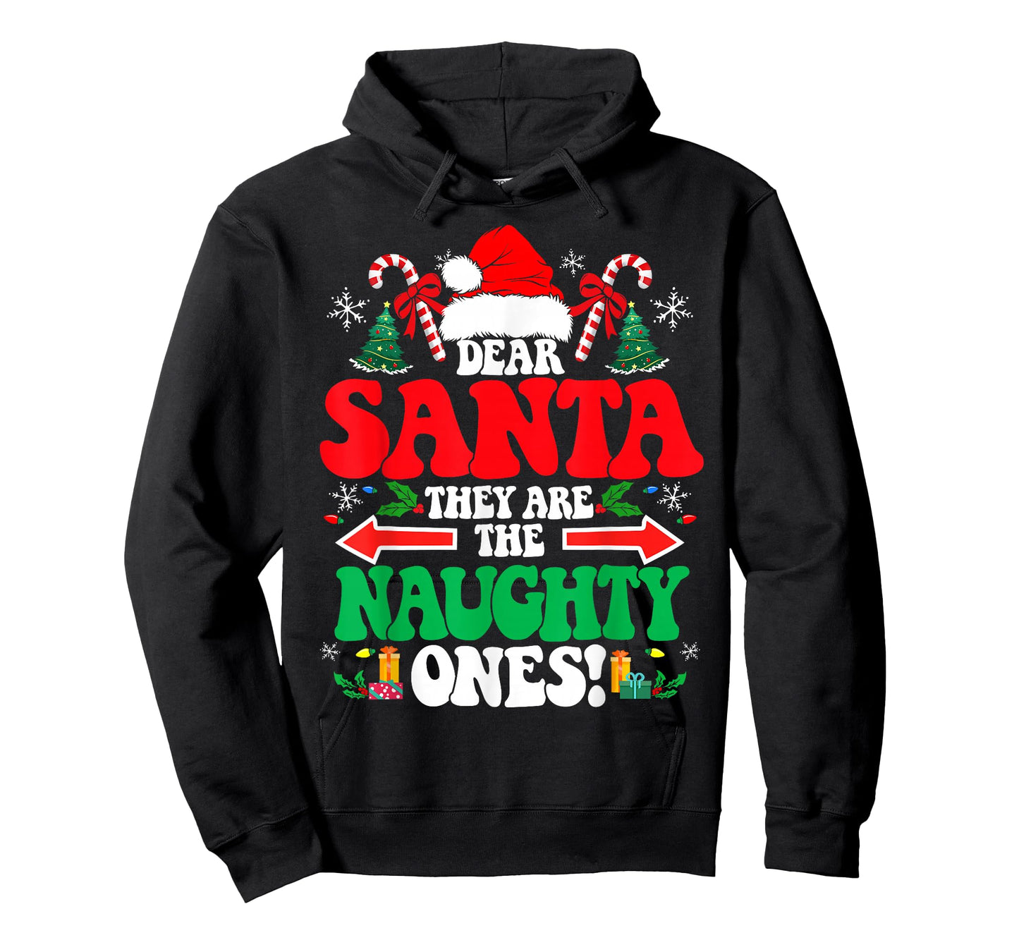 Dear Santa They are The Naughty Ones Funny Christmas T-Shirt