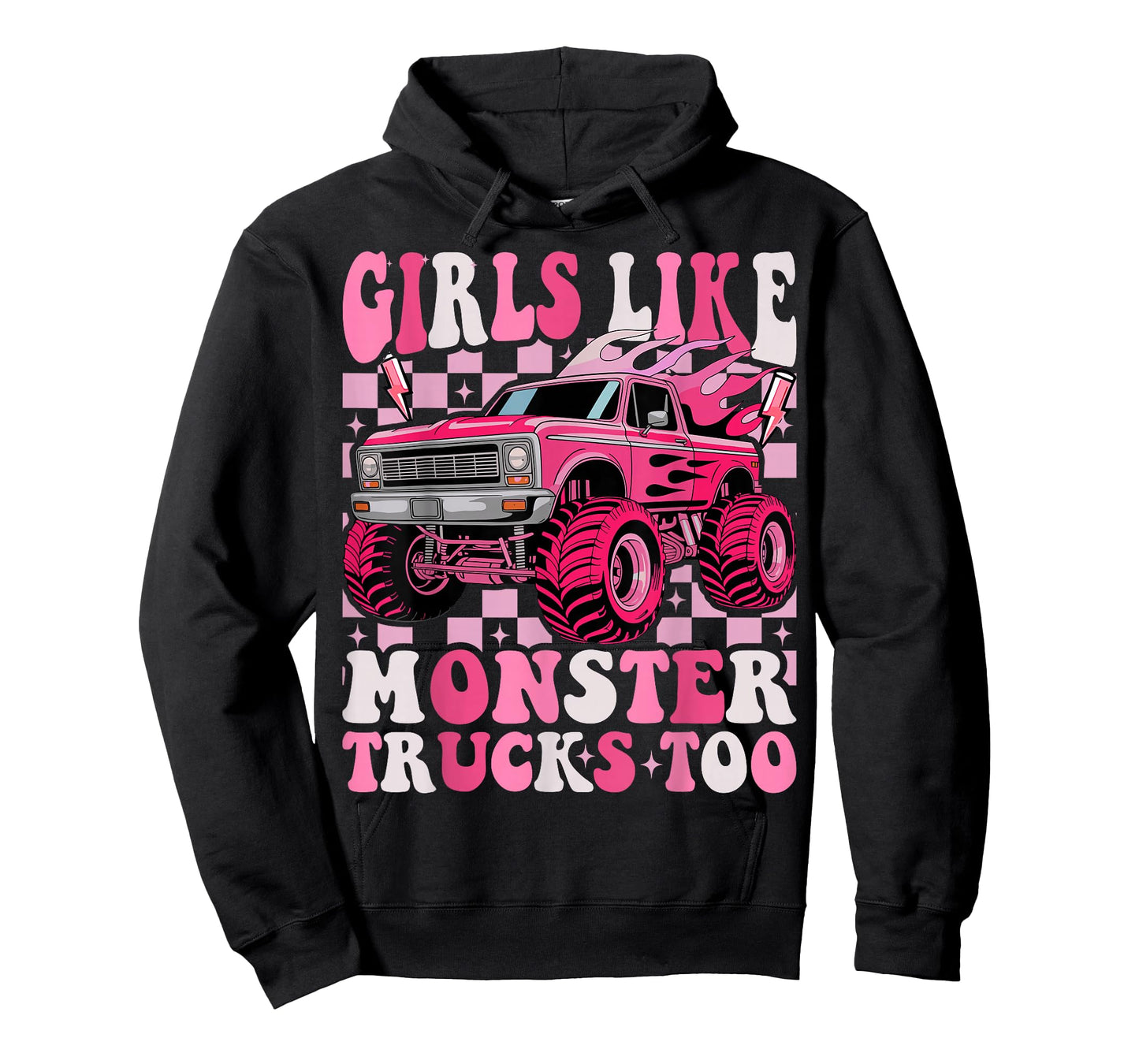 Girls Like Monster Trucks Too Toddler Girls Monster Truck T-Shirt