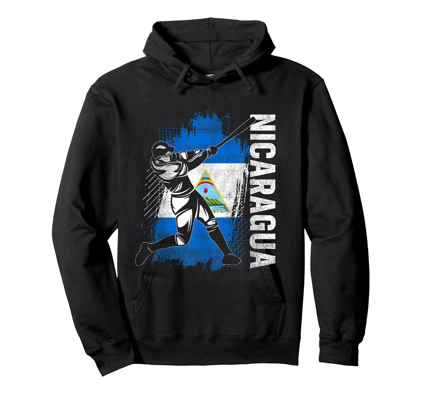 Nicaraguan Baseball Player Nicaragua Flag Baseball Fans T-Shirt