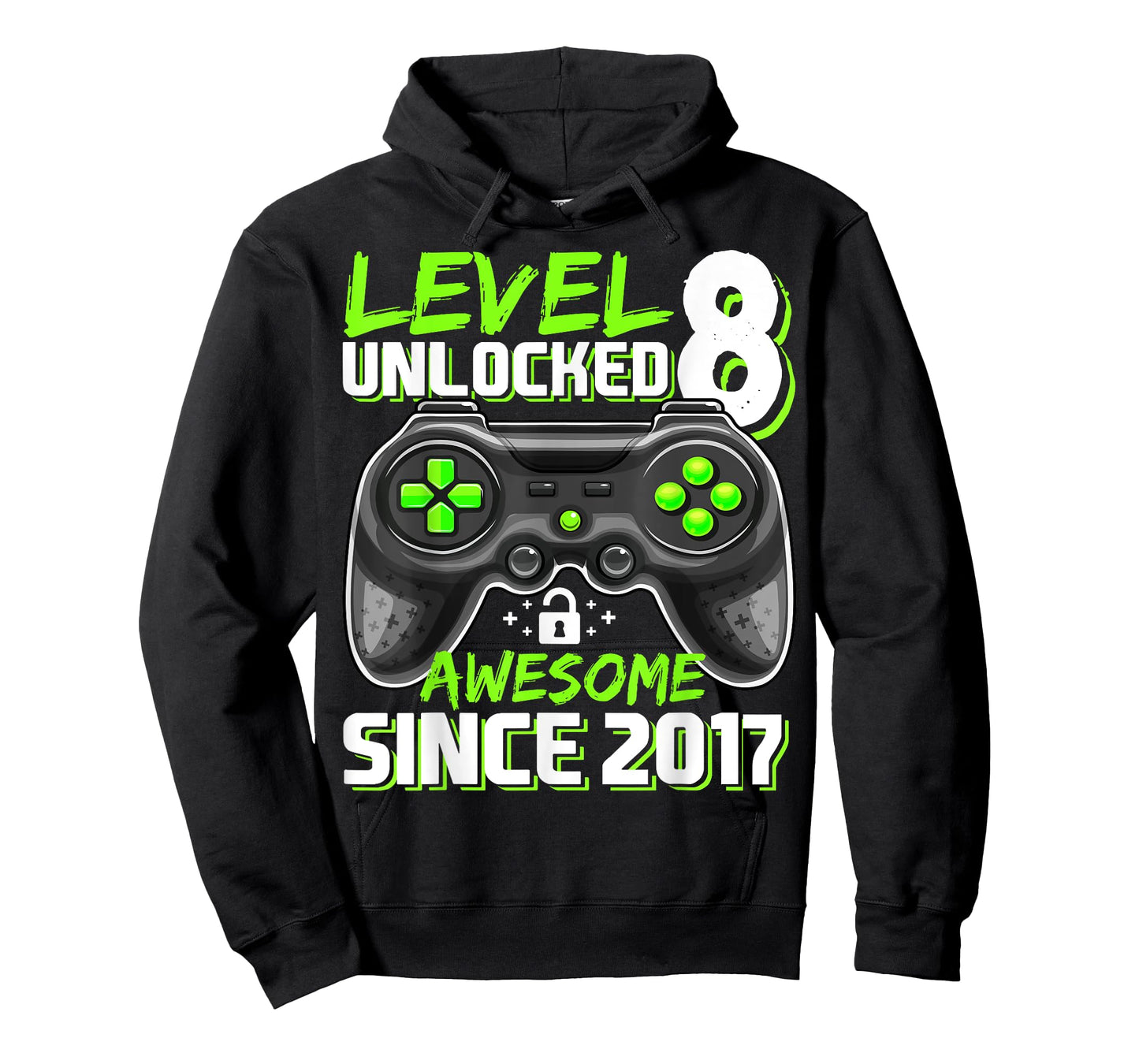 8th Birthday Boy Level 8 Gamer 8 Year Video Game Party T-Shirt