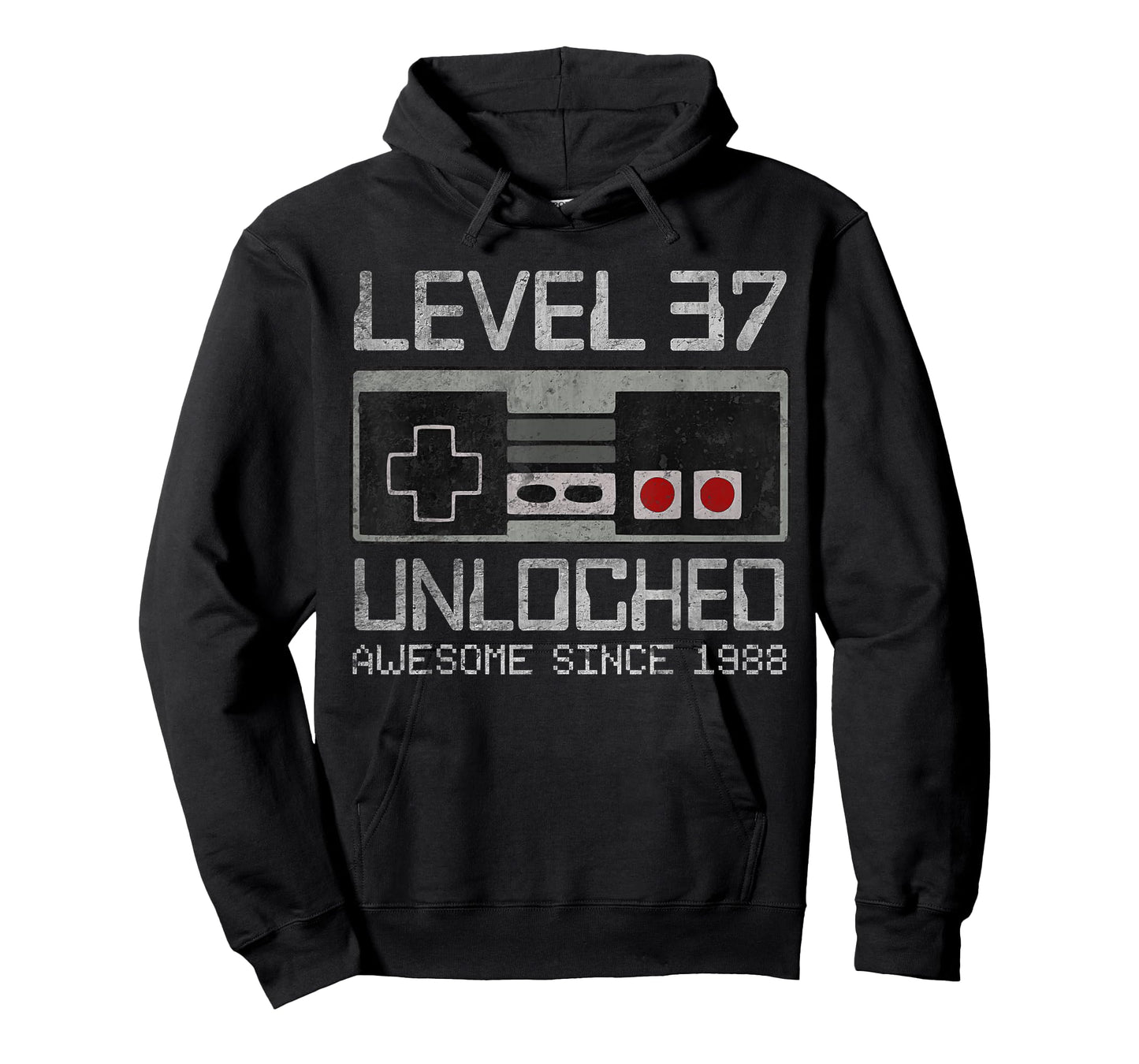 Level 37 Unlocked 37th Birthday 37 Year Old Video Gamer Men T-Shirt