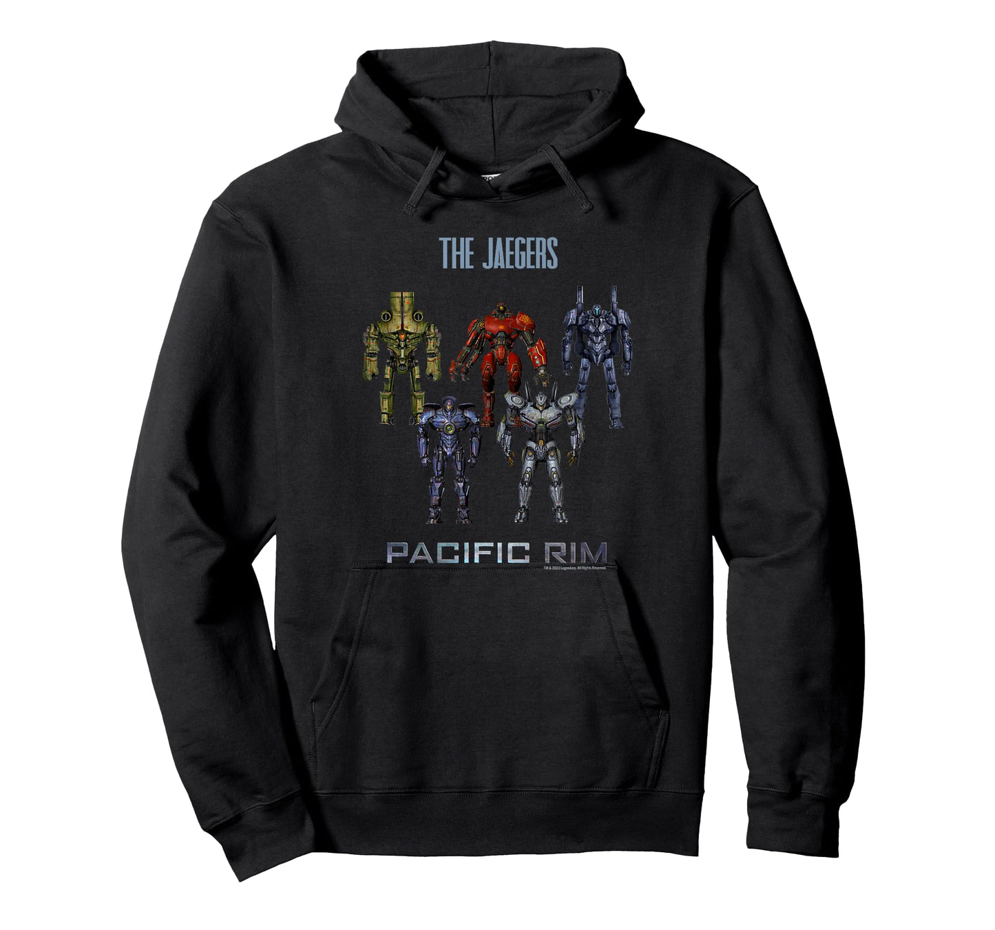 Legendary Pacific Rim Jaeger Robots T-Shirt - Officially Licensed T-Shirt, Small, Black