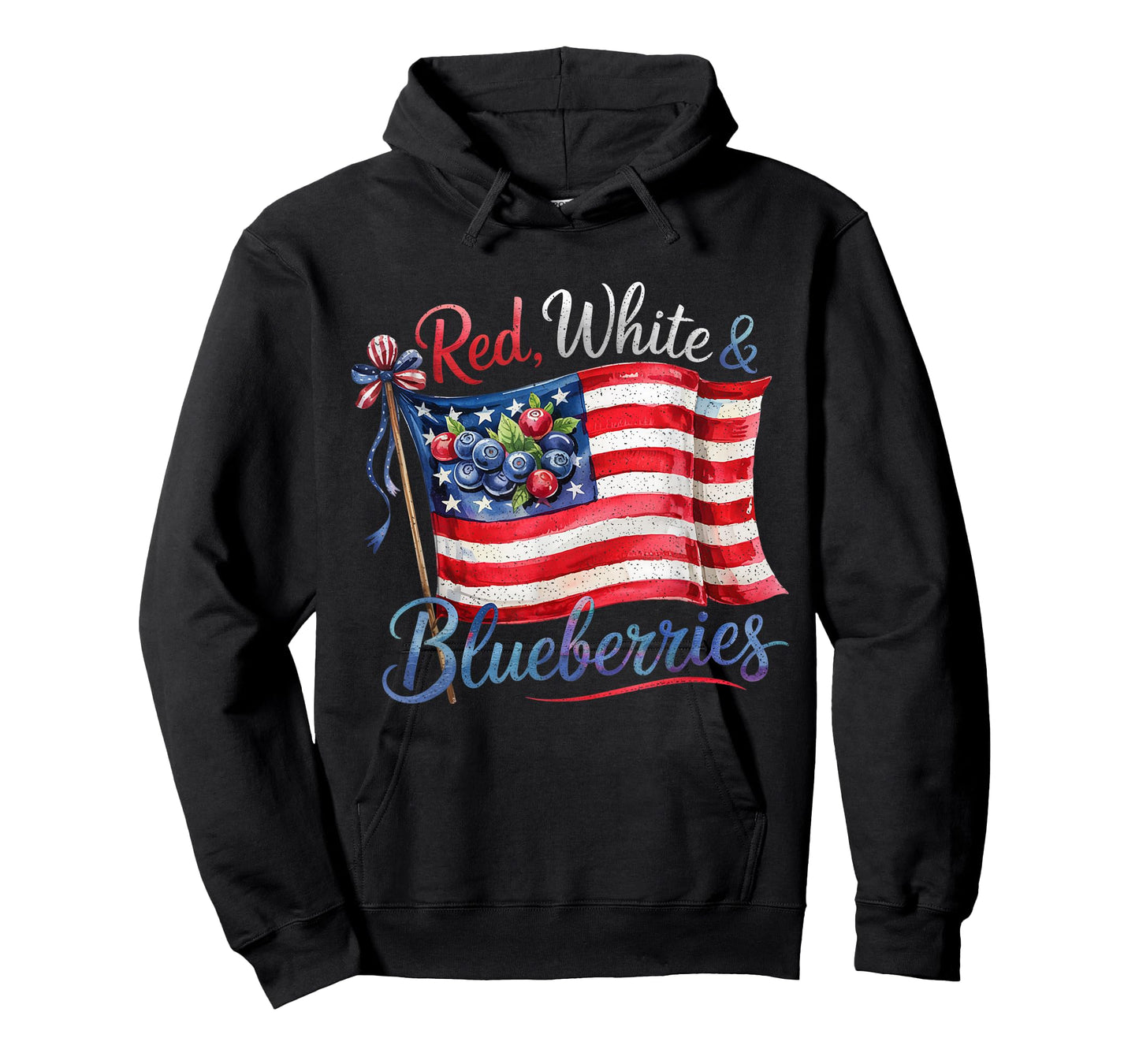Funny Vintage Red, White and Blueberries Patriot T-Shirt