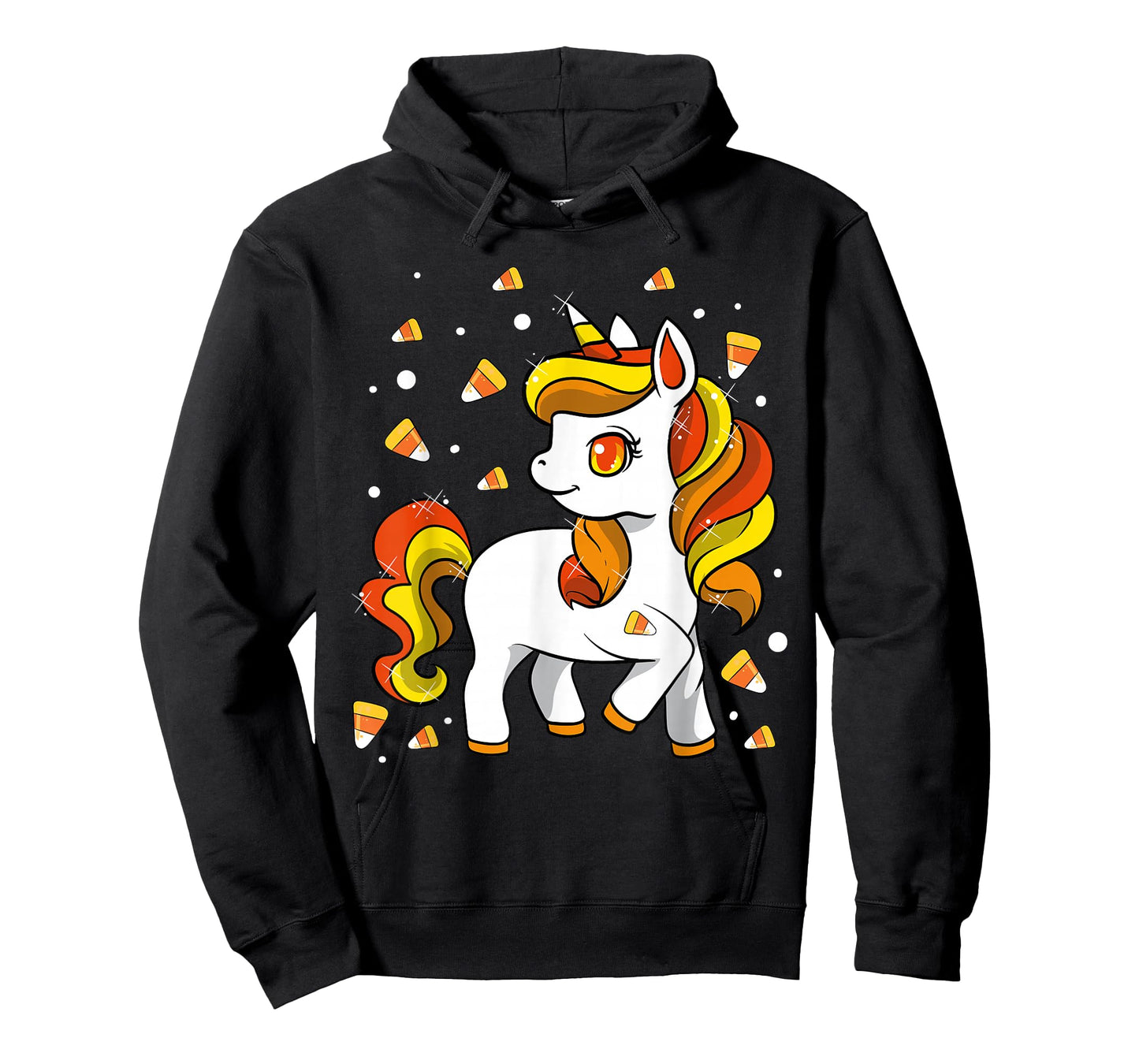 Kids Unicorn Candy Corn Halloween T-Shirt