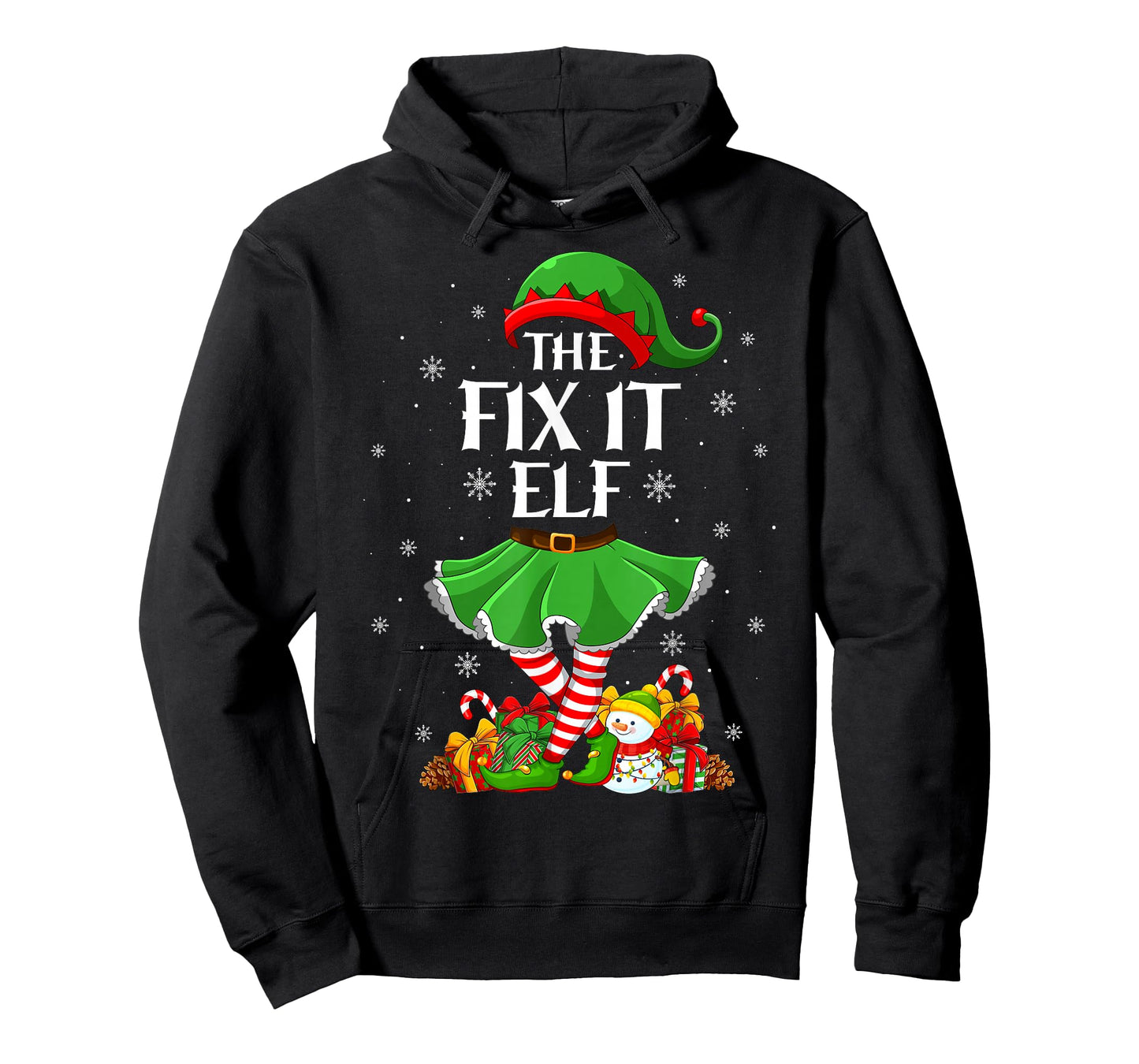 Fix It Elf Christmas Family Elf Squad Xmas Girls Women T-Shirt