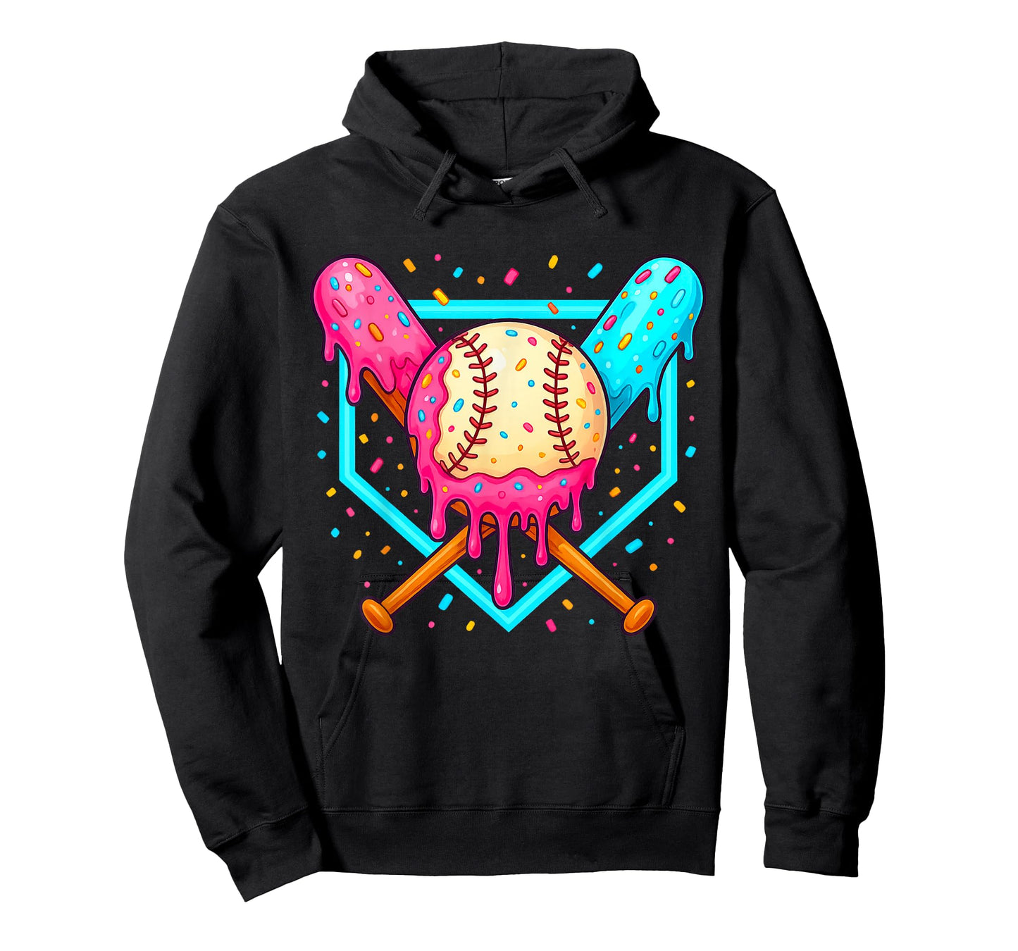 Ice Cream Baseball Drip Respect The Drip Youth Boy Baseball T-Shirt