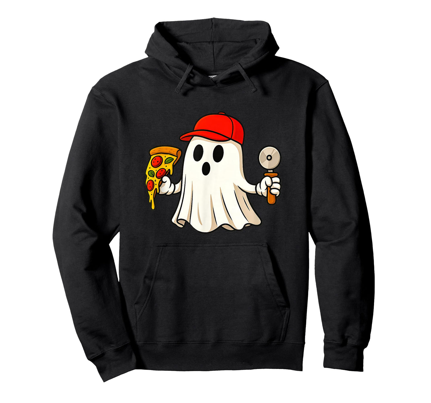 Pizza Halloween Chef Foodie Halloween Pizza Delivery Man T-Shirt
