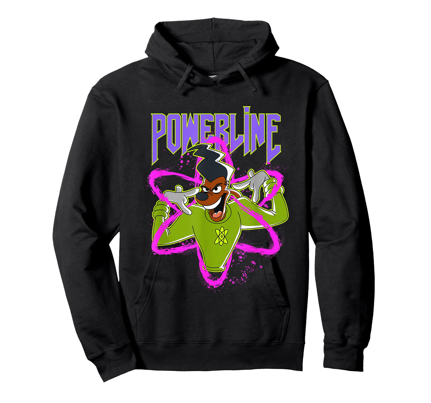 Disney A Goofy Movie Powerline Neon Big Chest Portrait T-Shirt