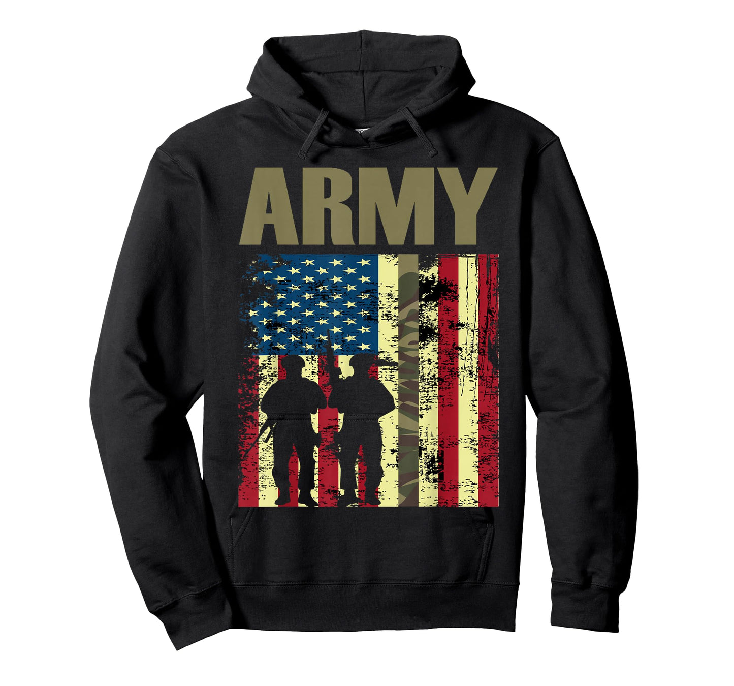 American Flag Camo Us Army 4th of July USA Military Merica T-Shirt