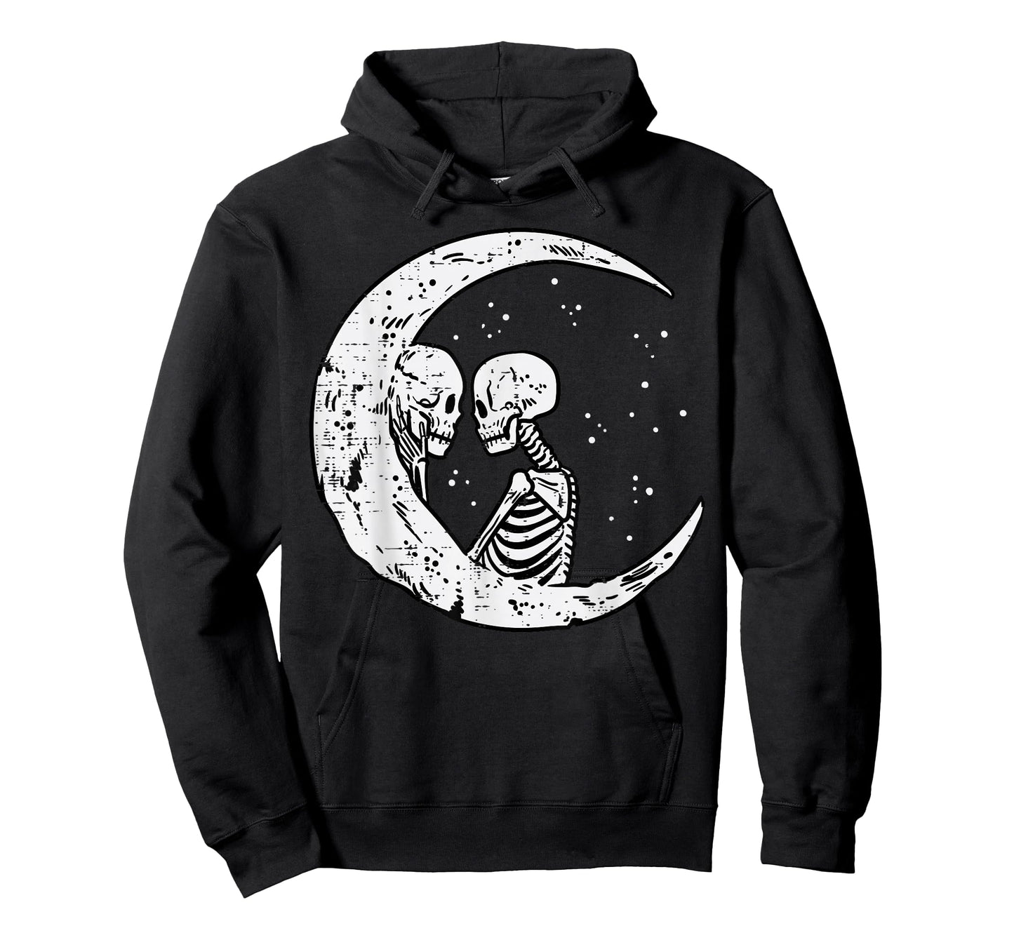 Moon Skeleton Couple Kiss Cute Halloween Costume Women Men T-Shirt