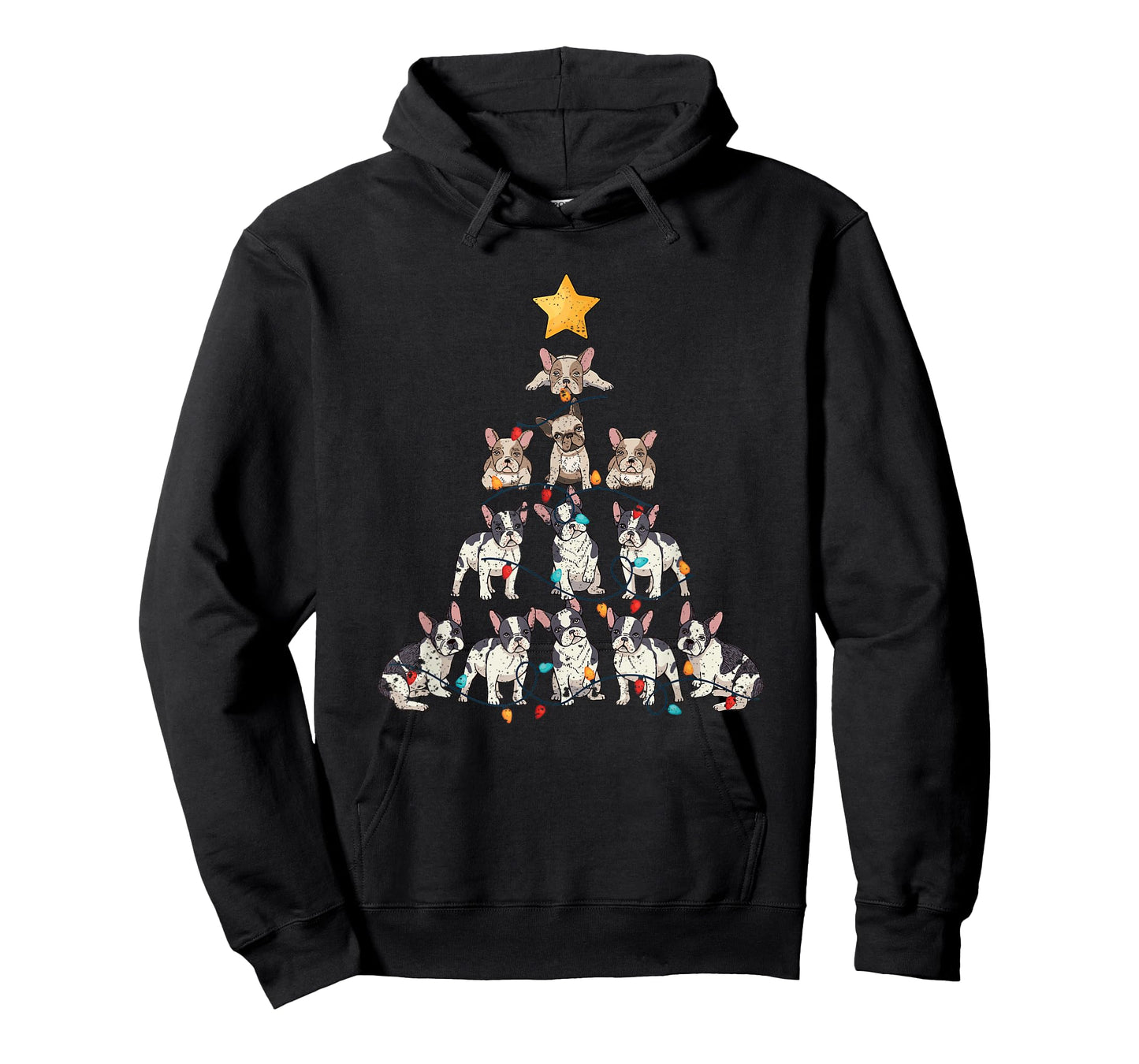 French Bulldog Christmas Tree Frenchie Dog Xmas PJs Pajamas T-Shirt