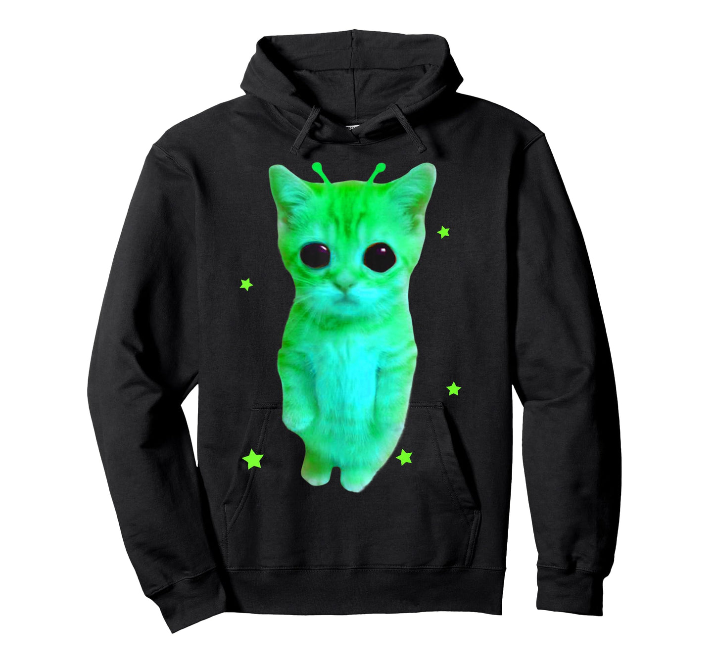 Alien Cat Meme Silly Cat Vintage Space Retro Kitty Funny Y2K T-Shirt