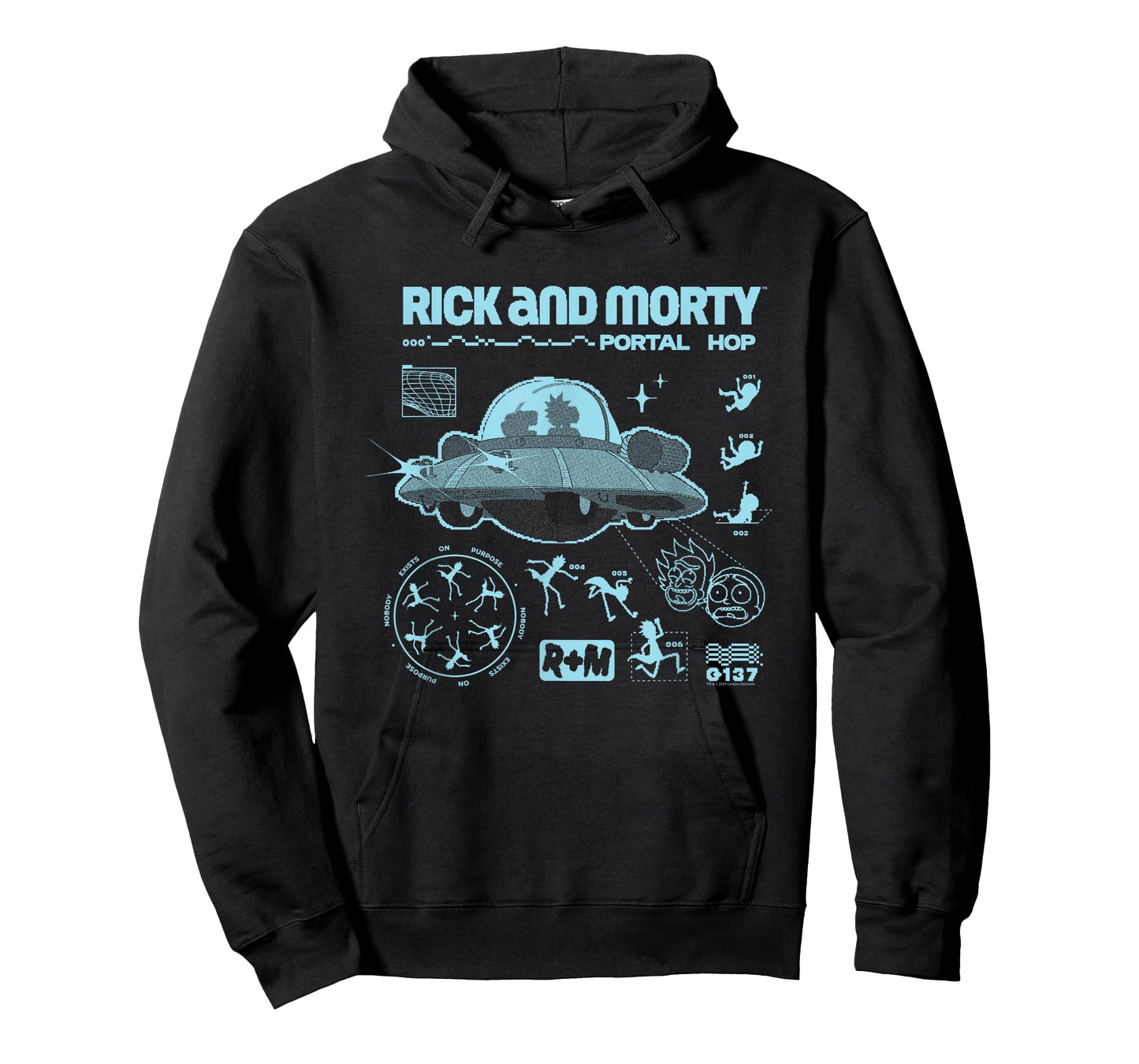 Rick and Morty Space Ship Alien Portal Hop T-Shirt