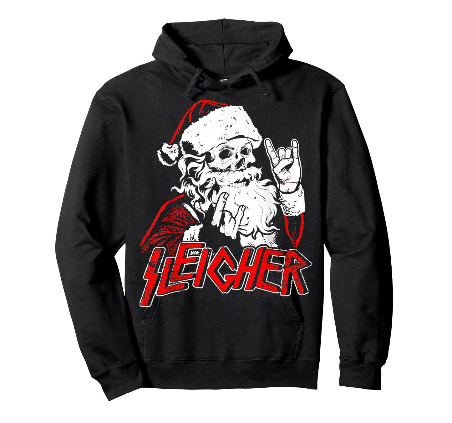 Hail Santa Claus Christmas Merry Krampus Xmas Skull Sleigher T-Shirt