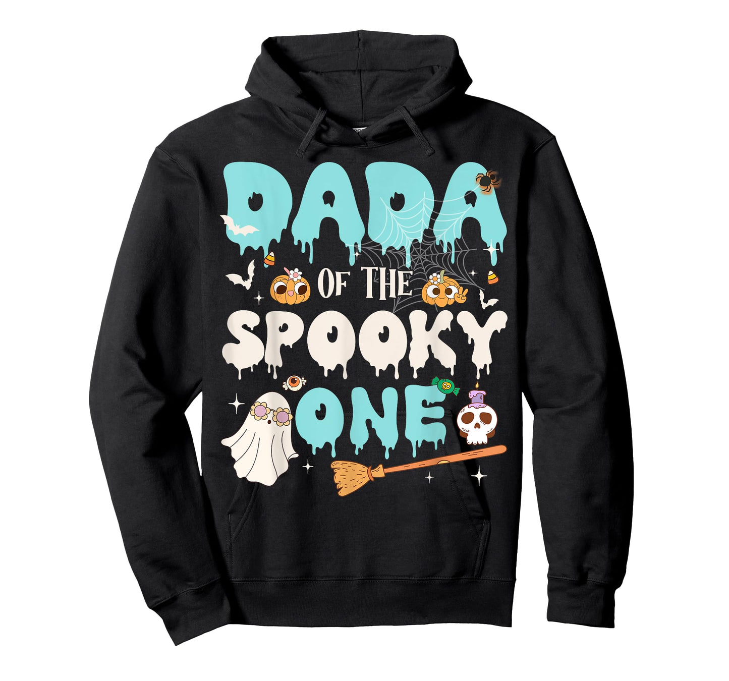 Dada of The Spooky One Boy 1st Birthday Halloween Family T-Shirt