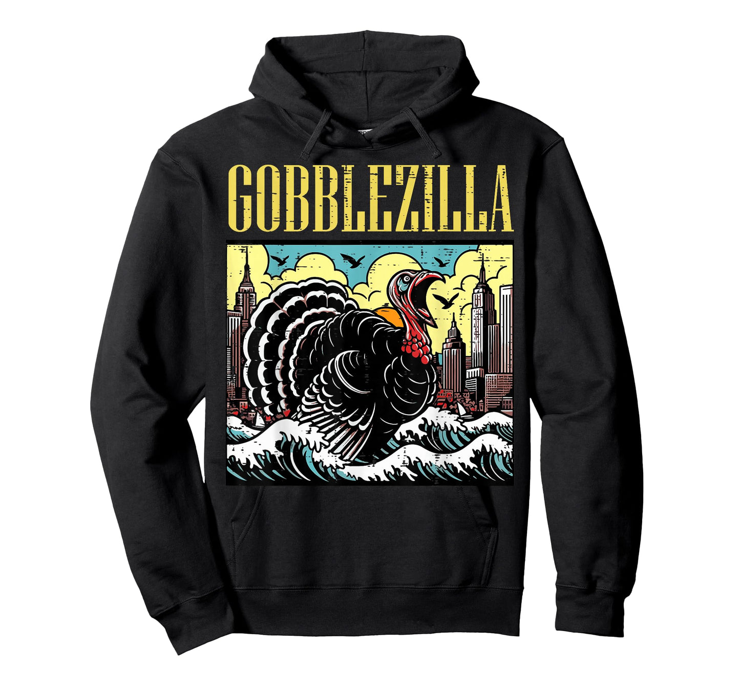 Thanksgiving Turkey Monster Funny Gobblezilla Men Women Kids T-Shirt