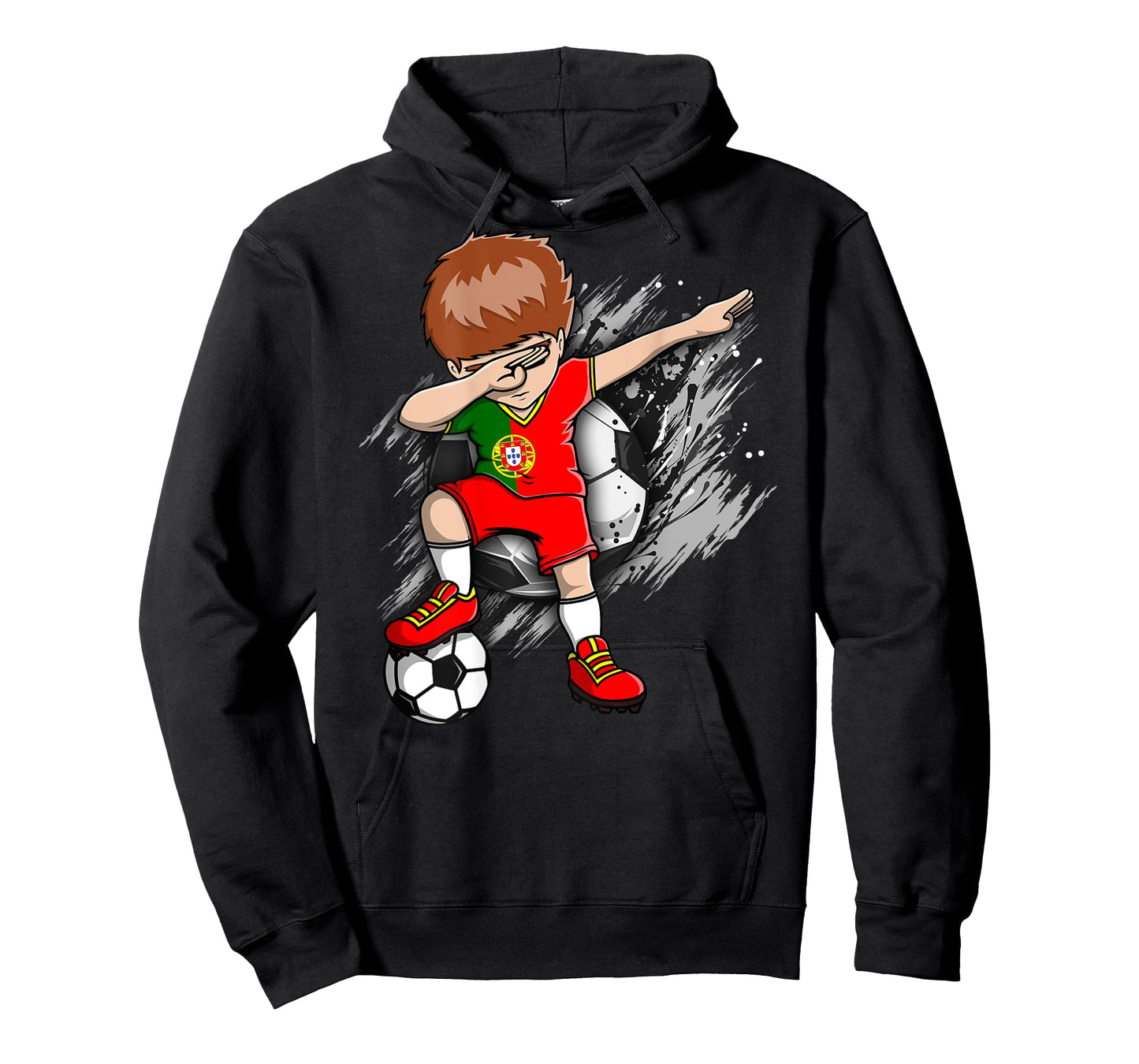 Dabbing Soccer Boy Portugal Jersey Portuguese Football Lover T-Shirt