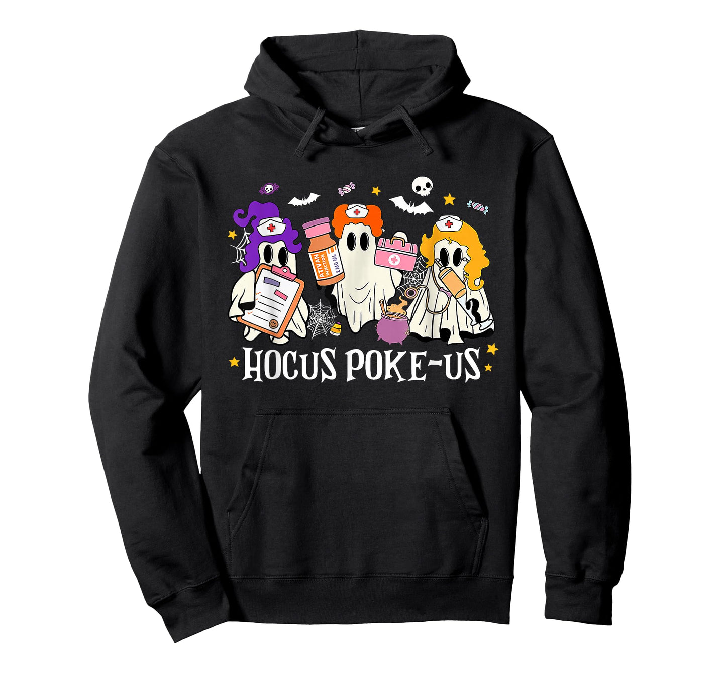 Hocus Poke-us Nurse Hocus Pocus Spooky Nurse Halloween T-Shirt