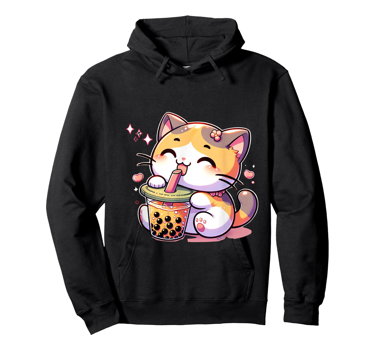 Cat Boba Tea Bubble Tea Anime Kawaii Neko Kids Teen Children T-Shirt