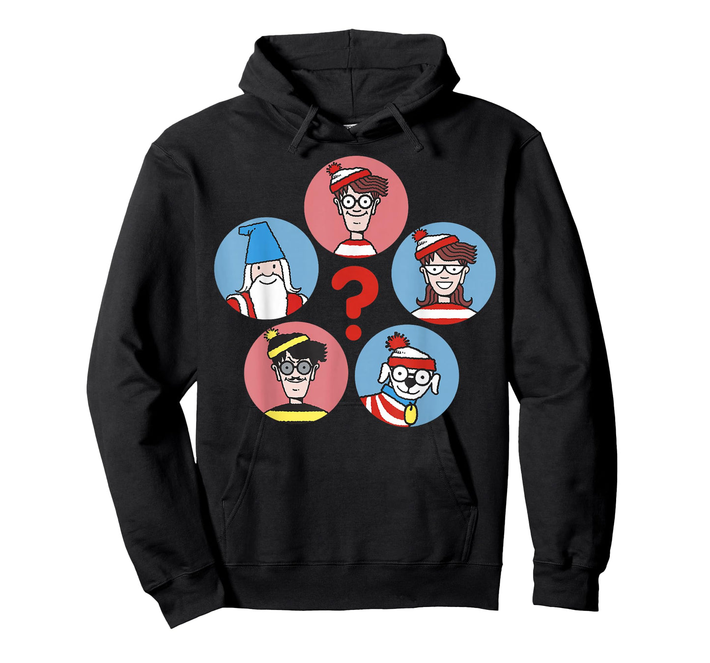 Where's Waldo Guess Who? Character Circles Graphic T-Shirt T-Shirt