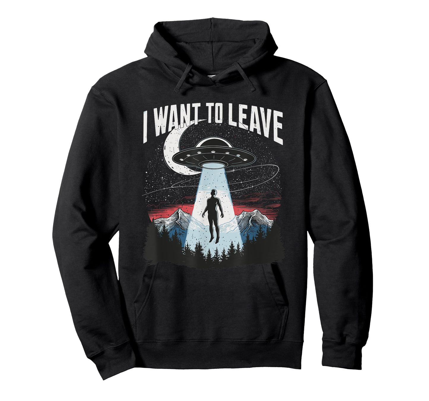 I Want To Leave Spaceship Alien Space UFO Aliens T-Shirt