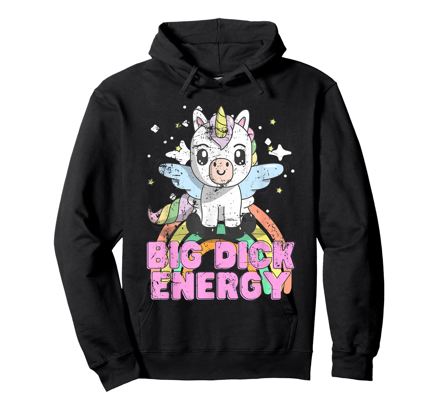 Funny Ironic Cool Unicorn Big Dick Energy Festival Anime T-Shirt