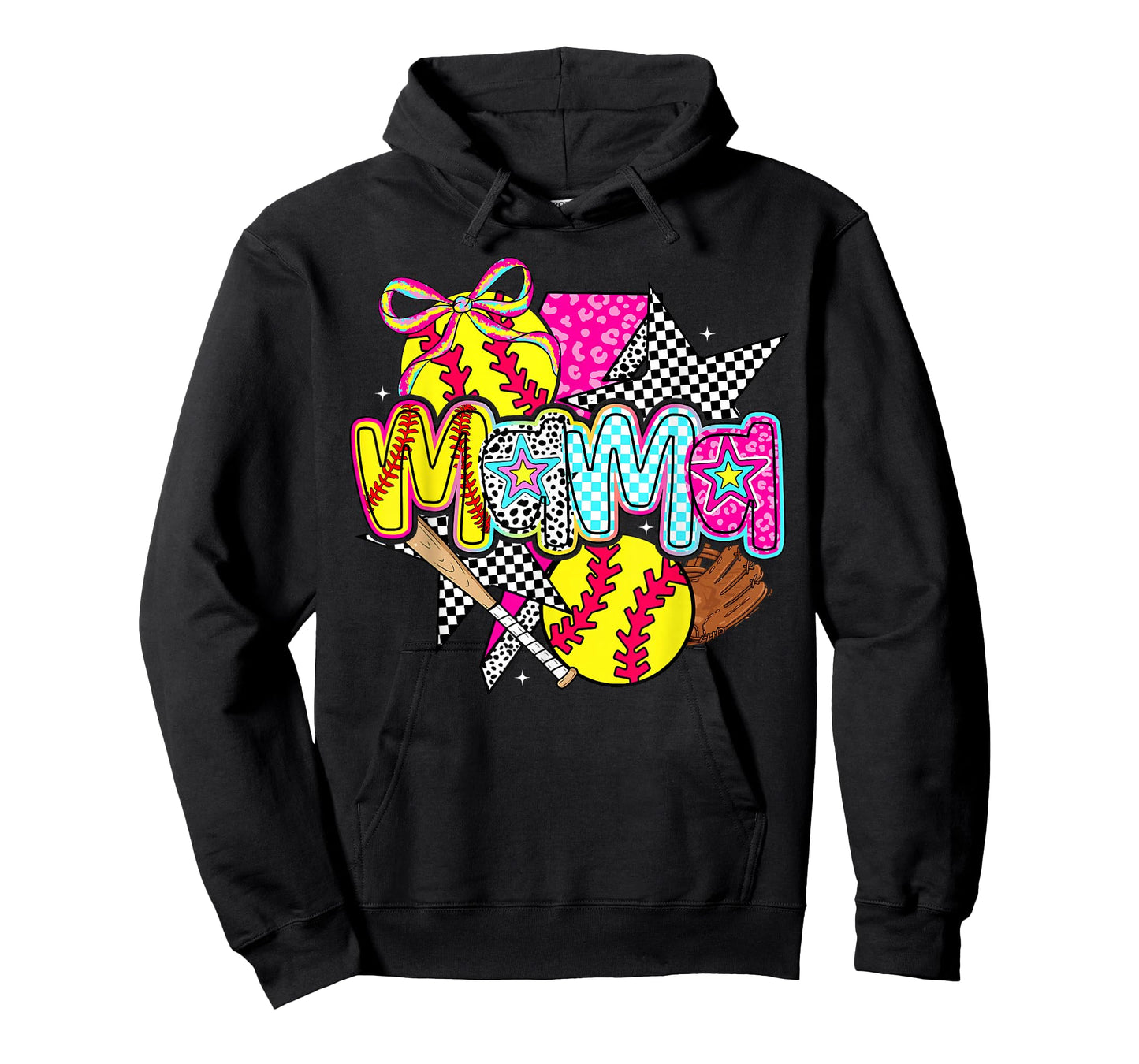 Softball Mama Mom Softball Game Day Vibes Mother's Day Women T-Shirt