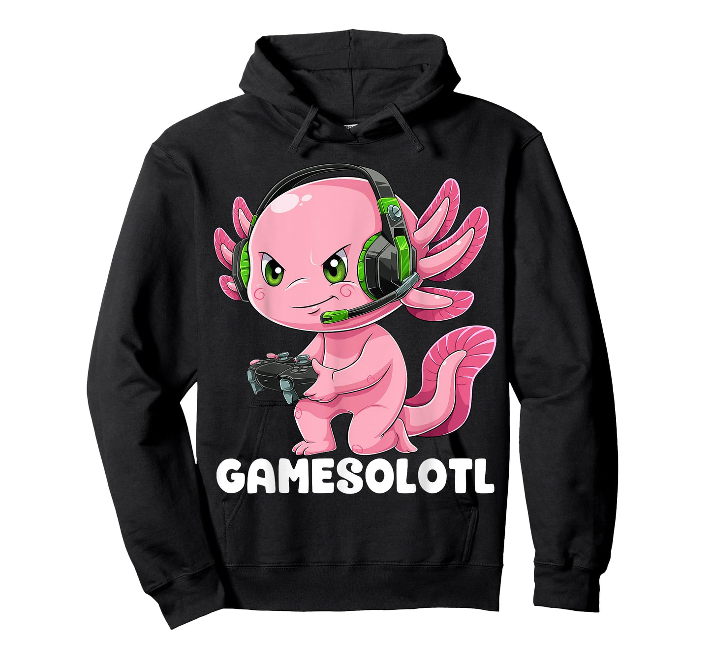 Gamer Axolotl Shirt Gamesolotl Fish Gaming Video Gamer Anime T-Shirt