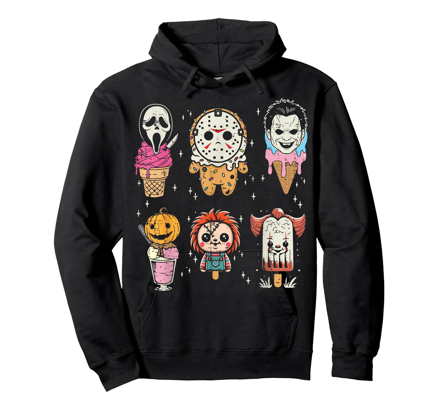 Halloween Desserts Ice Cream Cute Costume Kids Men Women T-Shirt