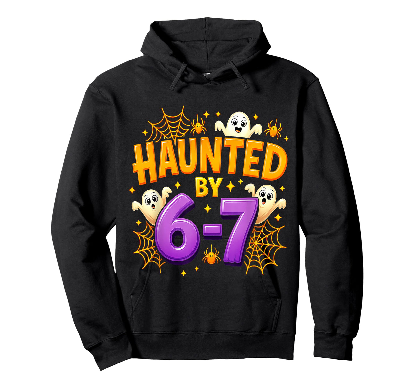 Haunted by 67 Funny Six Seven 67 Meme Spooky Ghost Halloween T-Shirt