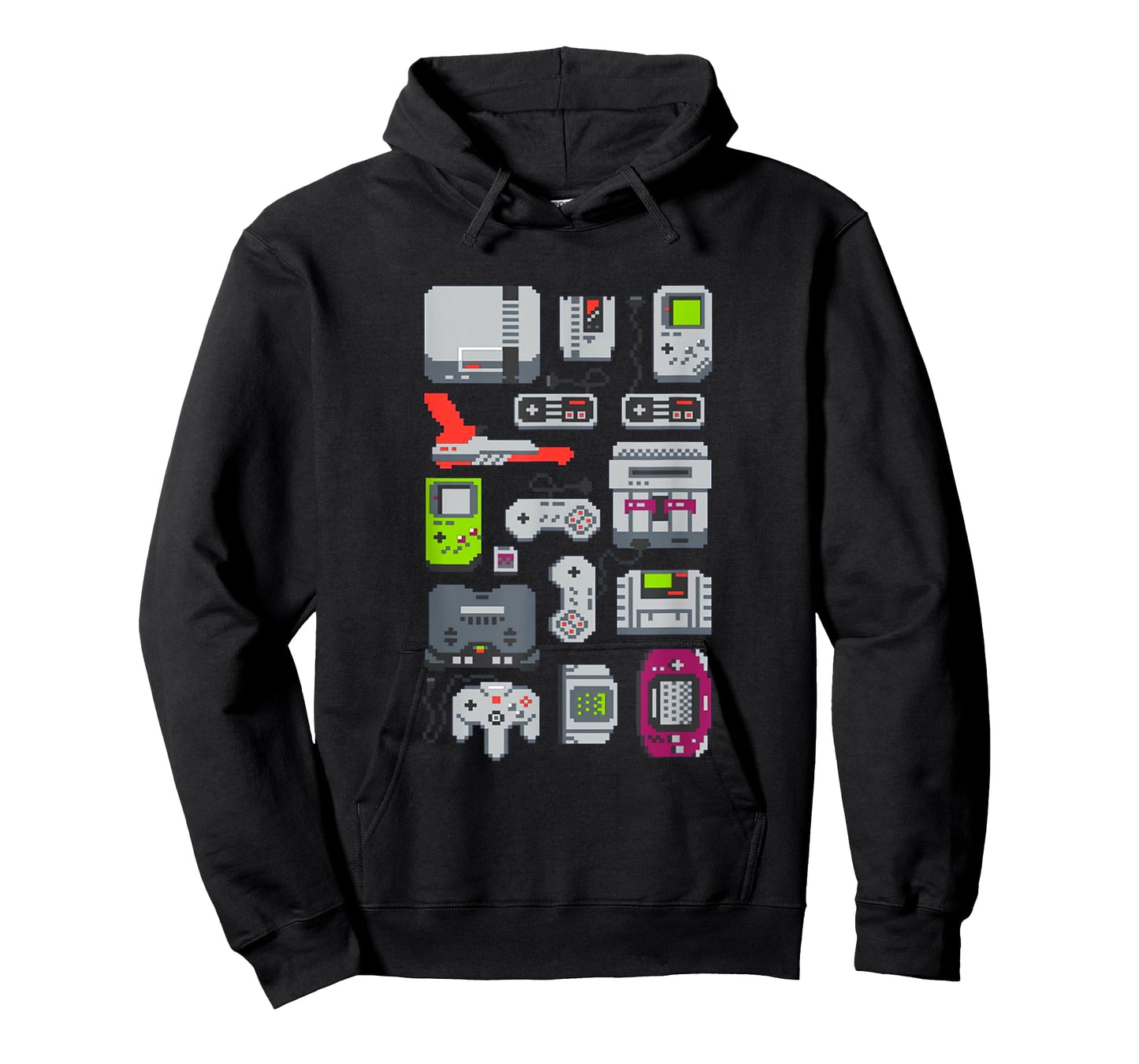 8 Bit Vintage Gaming Consoles T-Shirt