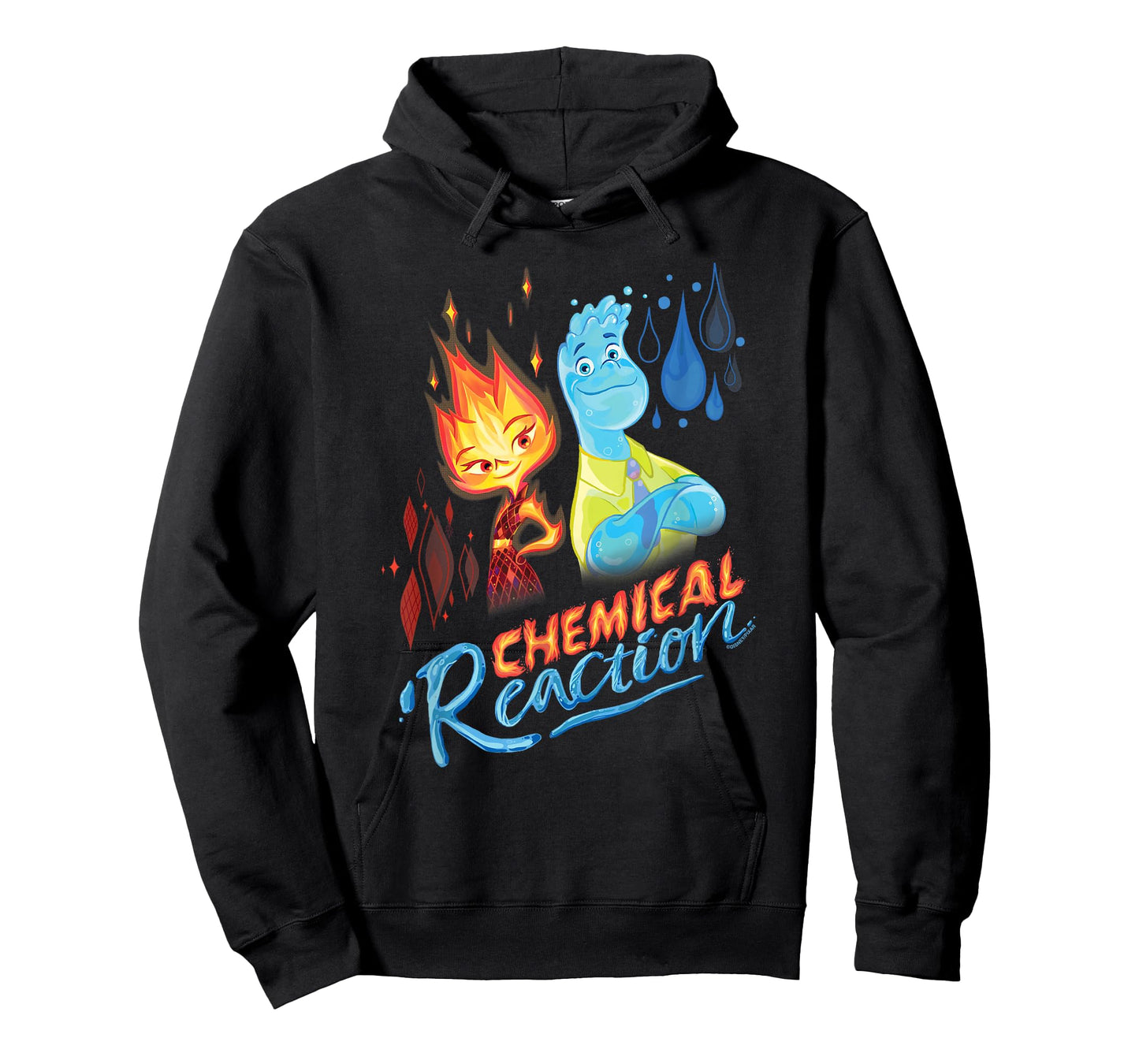 Disney and Pixar’s Elemental Chemical Reaction Ember & Wade T-Shirt
