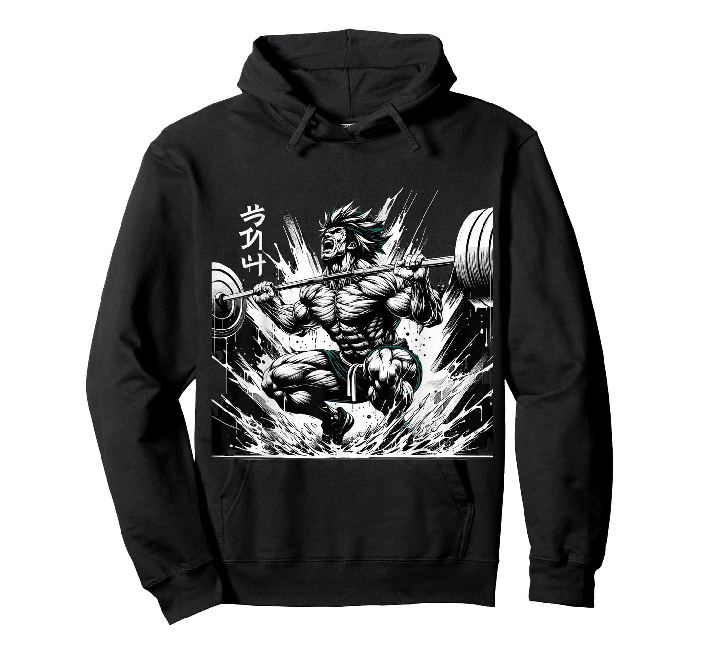 Muscle Manga Warriors - Anime Fitness Vector Design T-Shirt