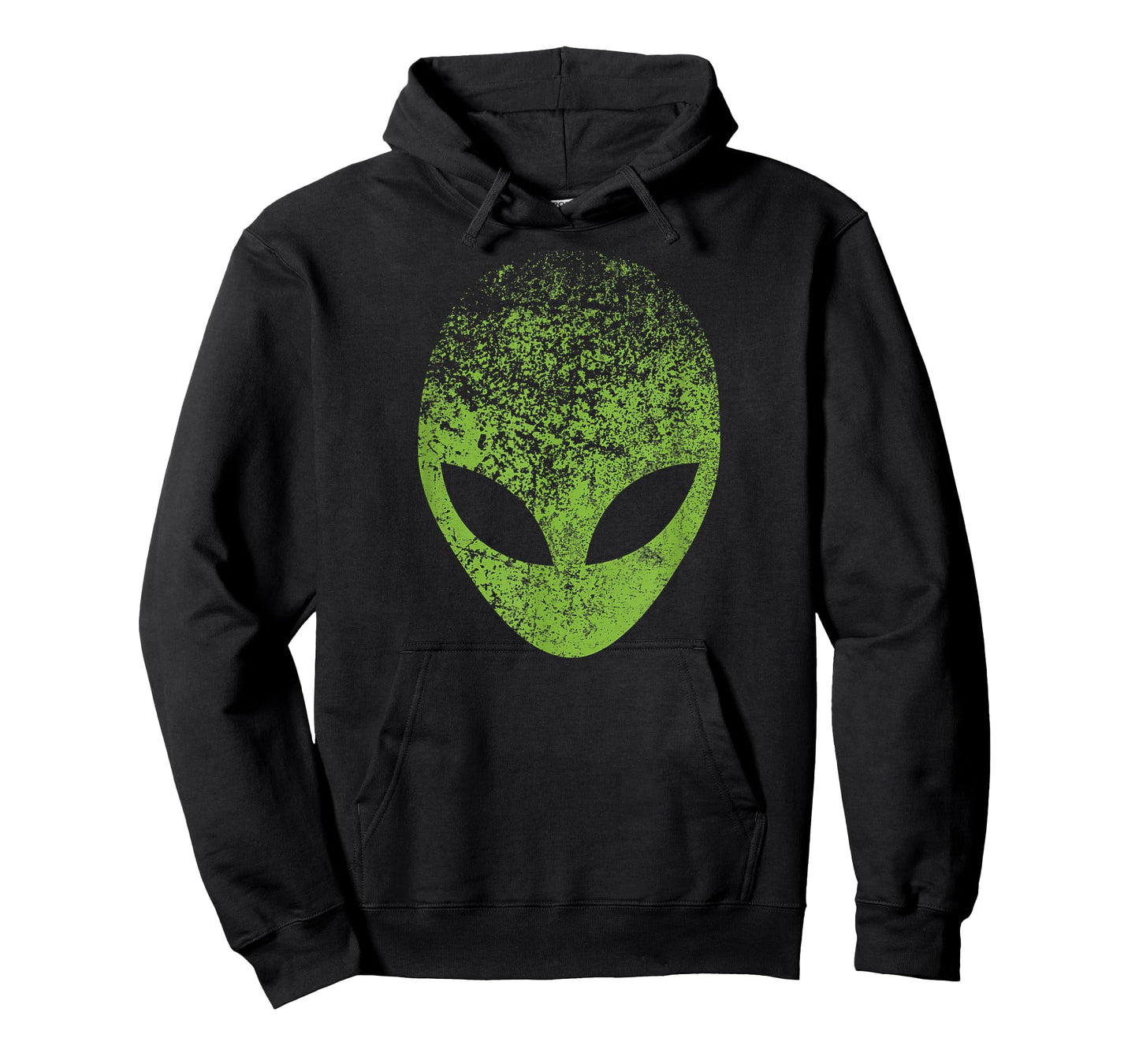 Alien Head Distressed Green Alien Face, Area 51, Roswell UFO T-Shirt