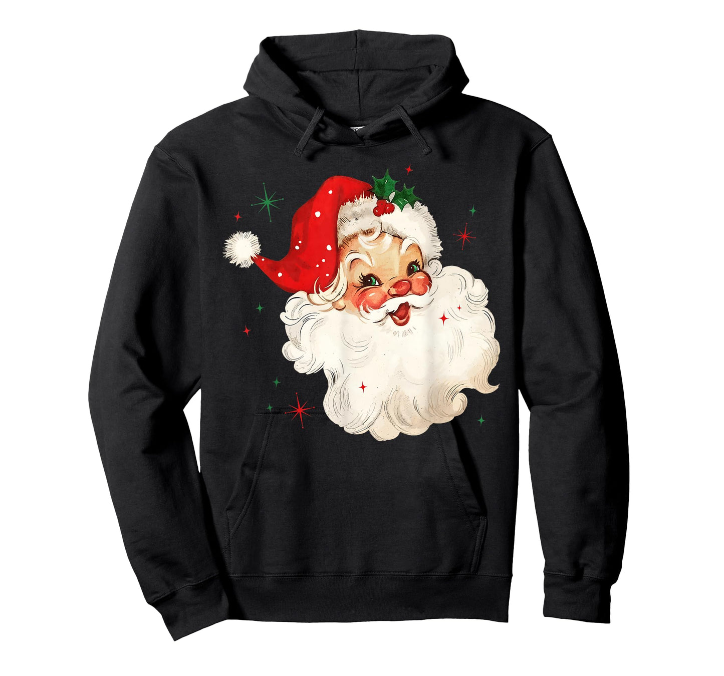 Retro Vintage Santa Claus Merry Christmas Holiday Season T-Shirt