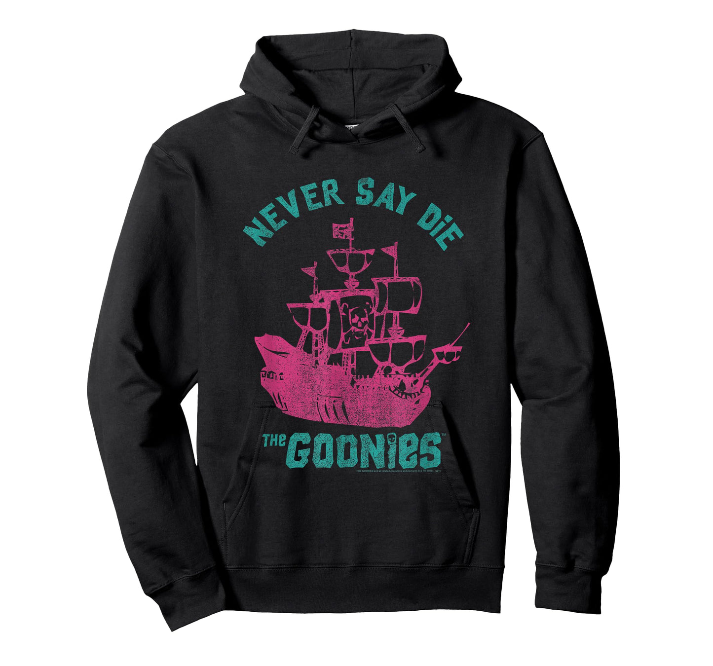 The Goonies Pastel Pirate Ship and Logo Movie T-Shirt