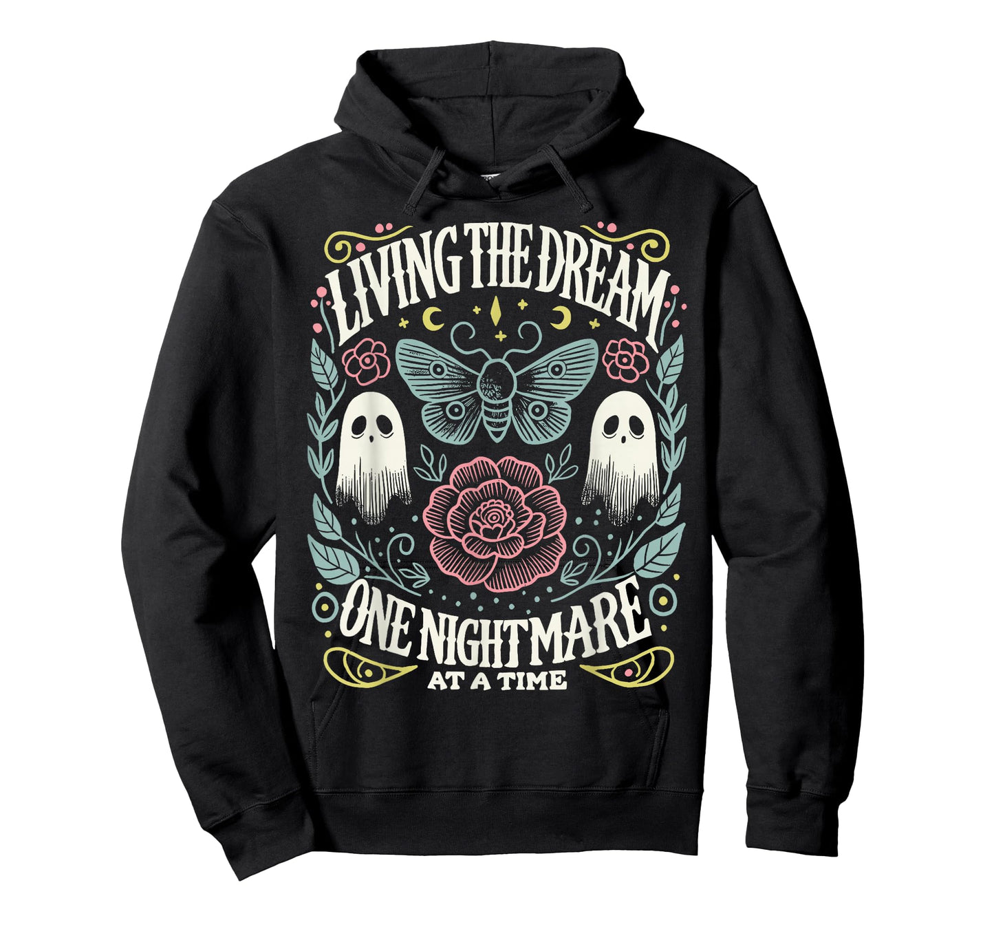 Living The Dream One Nightmare at The Time Funny Halloween T-Shirt