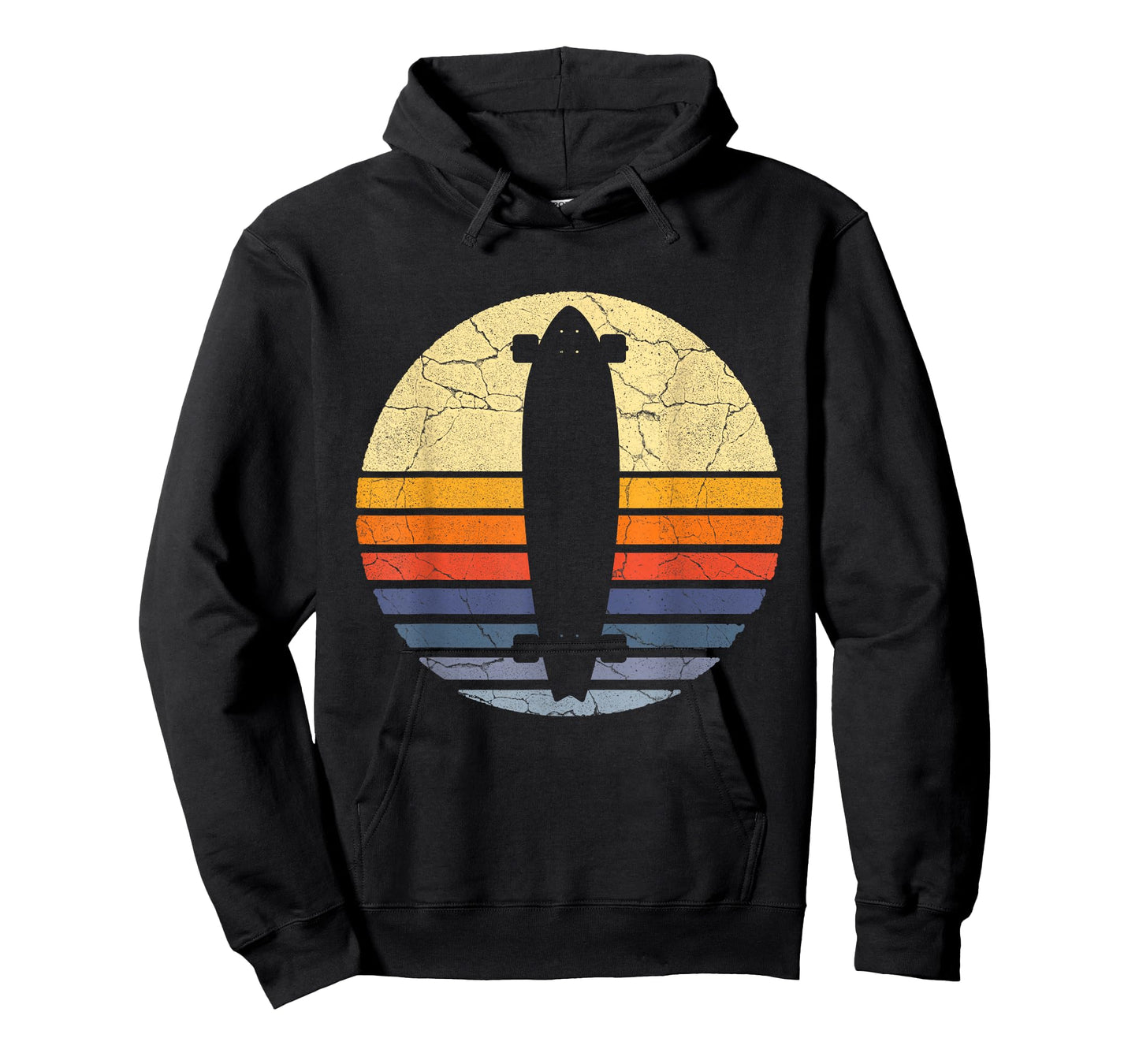 Distressed Longboard Longboarding Lovers & Longboarder Gift T-Shirt