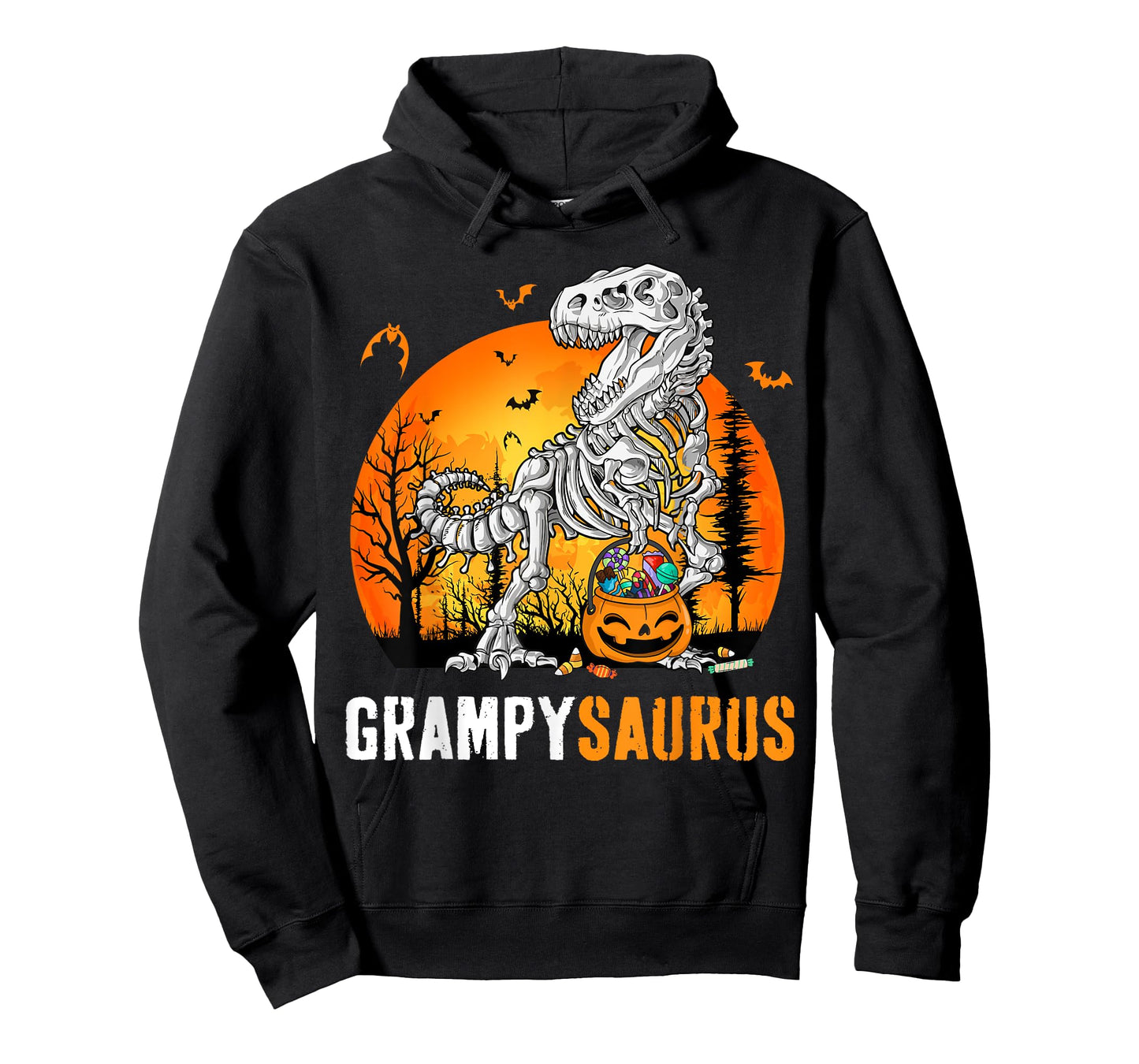 Grampysaurus Dinosaur Skeleton Halloween Grampy Saurus T-Shirt