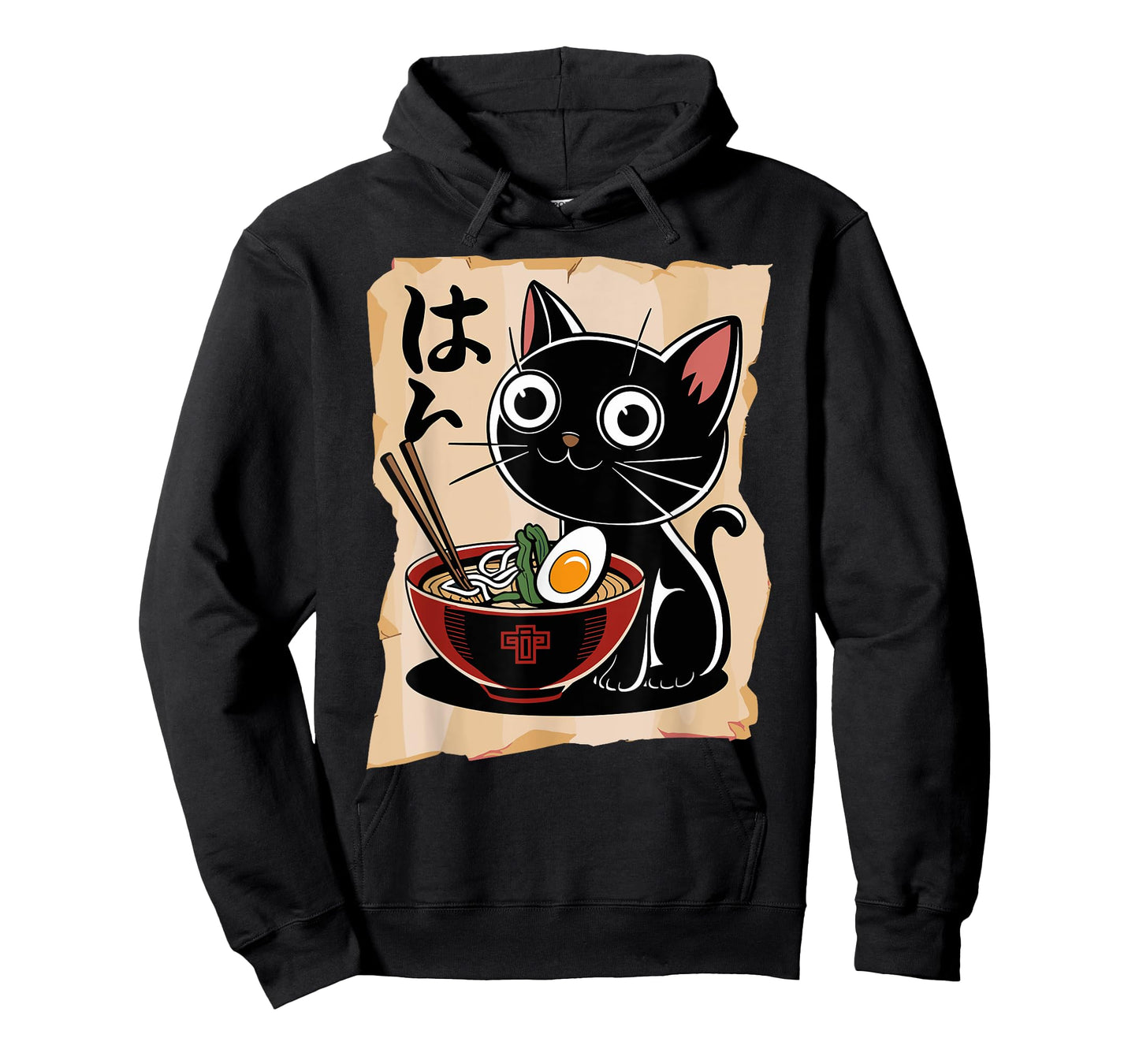 Funny Cat Ramen Noodle Japanese Kawaii Anime Otaku Style T-Shirt