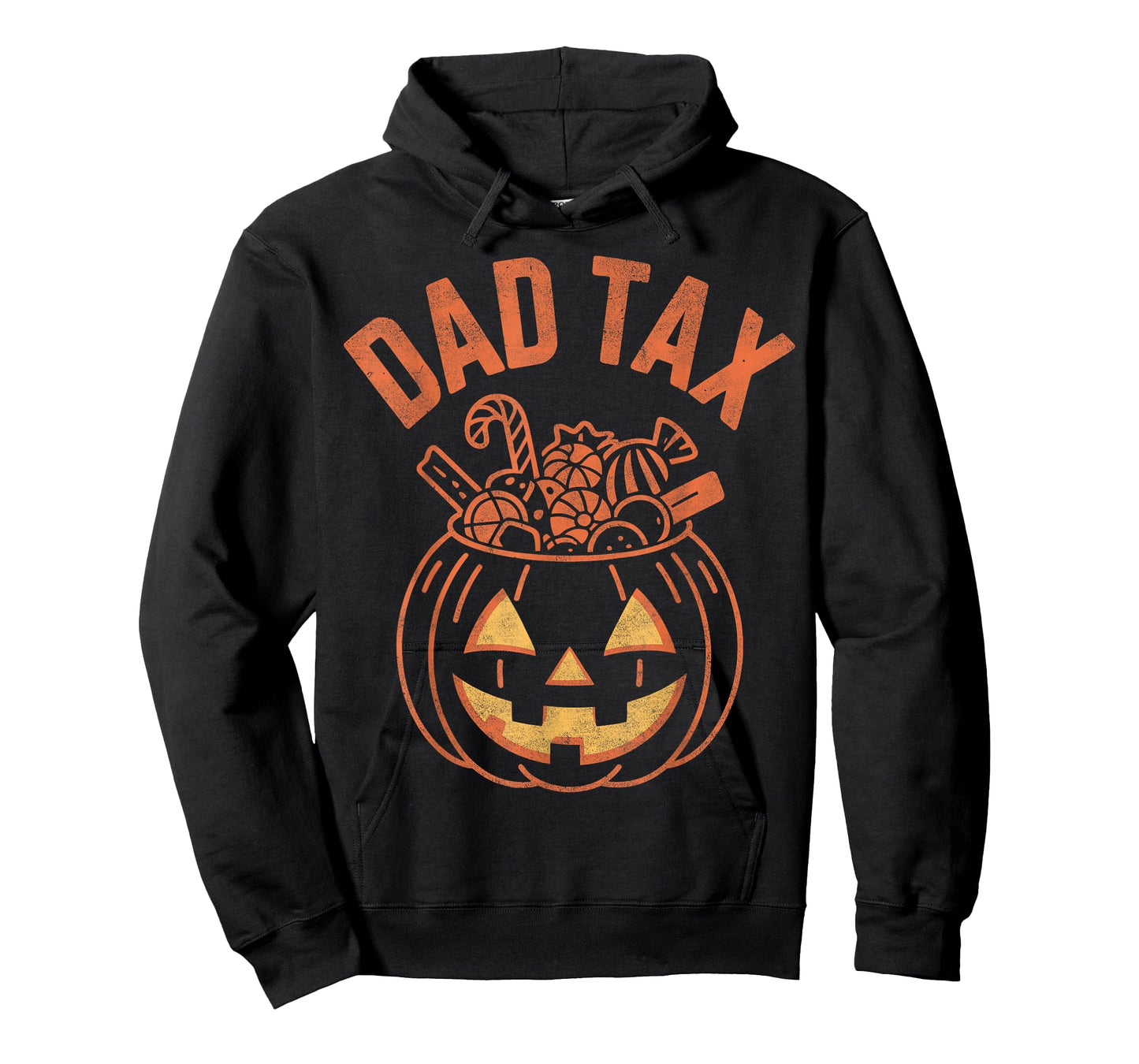 Dad Tax Halloween Pumpkin Candy Funny Family Men Dad Joke T-Shirt