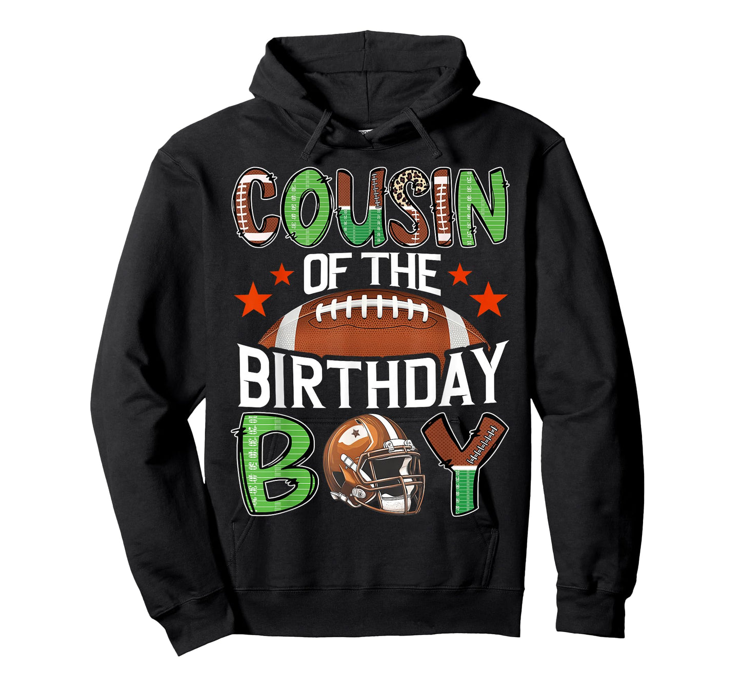 Cousin Of The Birthday Boy Game Day Football T-Shirt