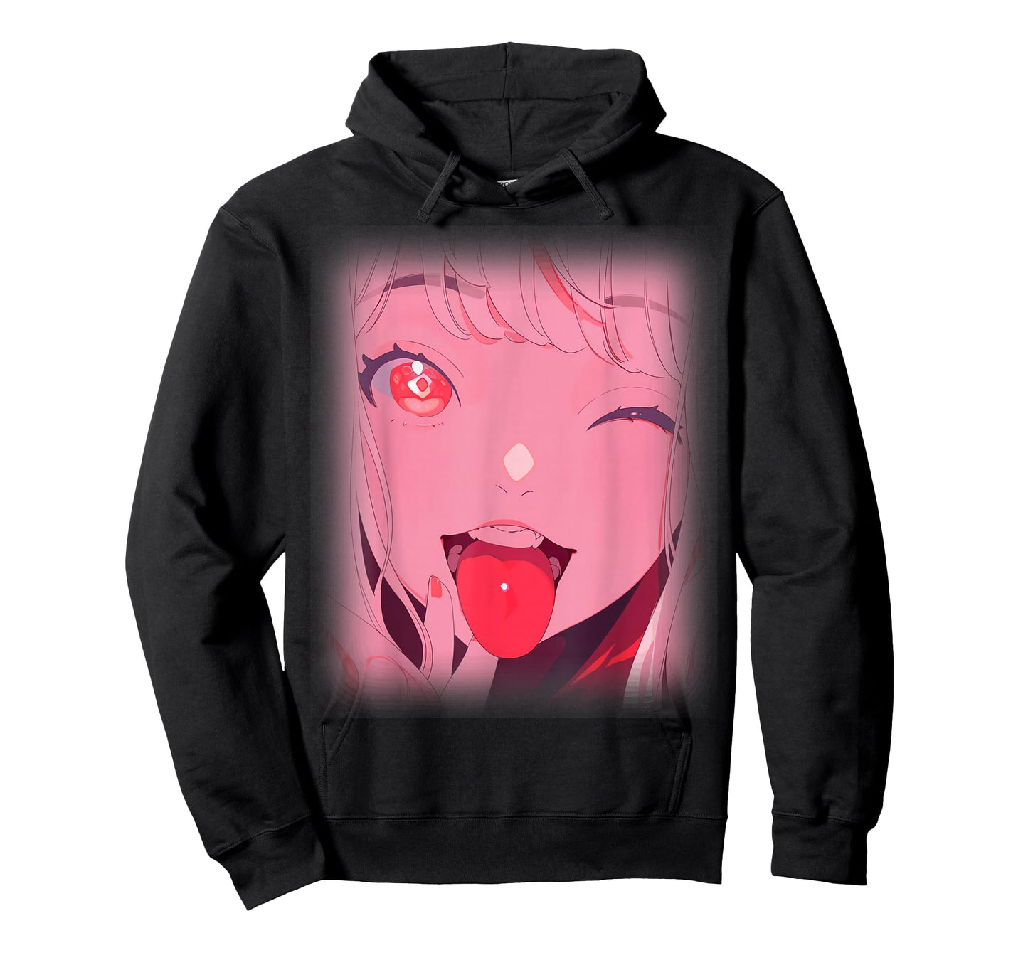 Anime Girl Tongue Out Waifu Japanese Aesthetic Kawaii Otaku T-Shirt