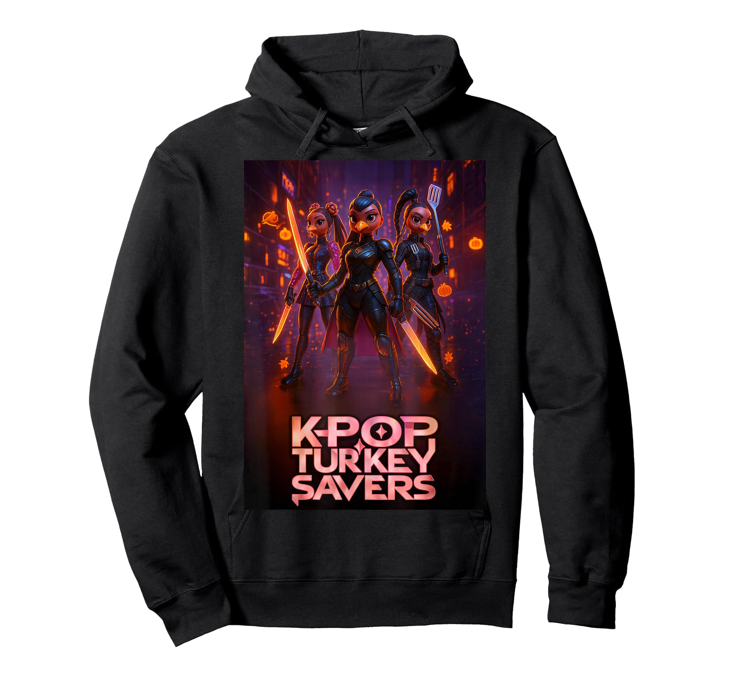 Korean-Pop Turkey Savers | Funny Thanksgiving Graphic T-Shirt