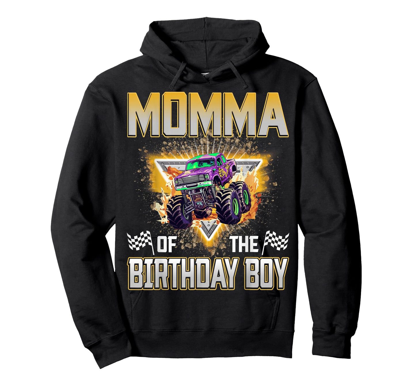 Momma of The Birthday Boy Monster Truck Birthday Family T-Shirt